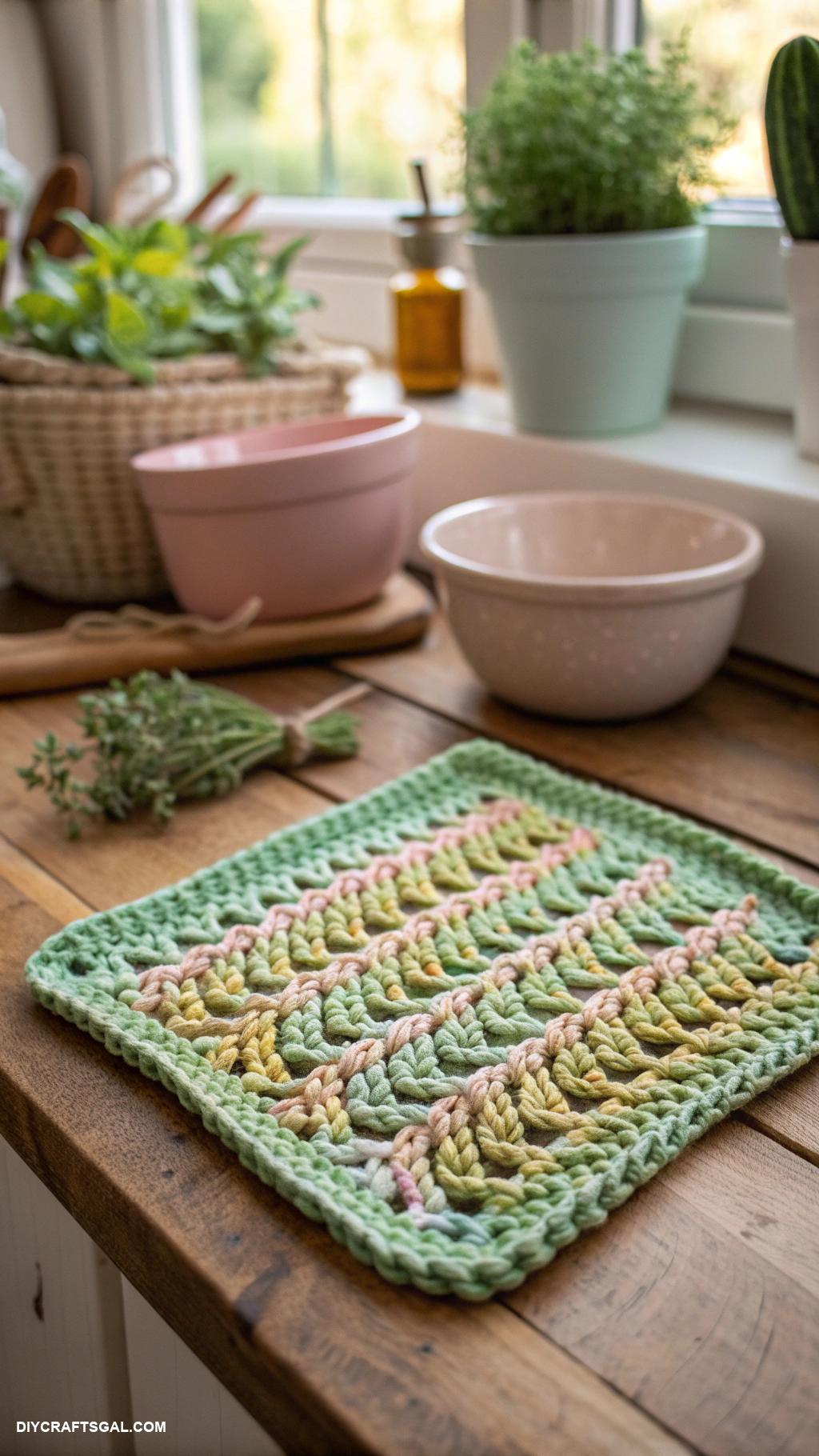 crochet ideas Eco friendly crochet dishcloths for kitchen use
