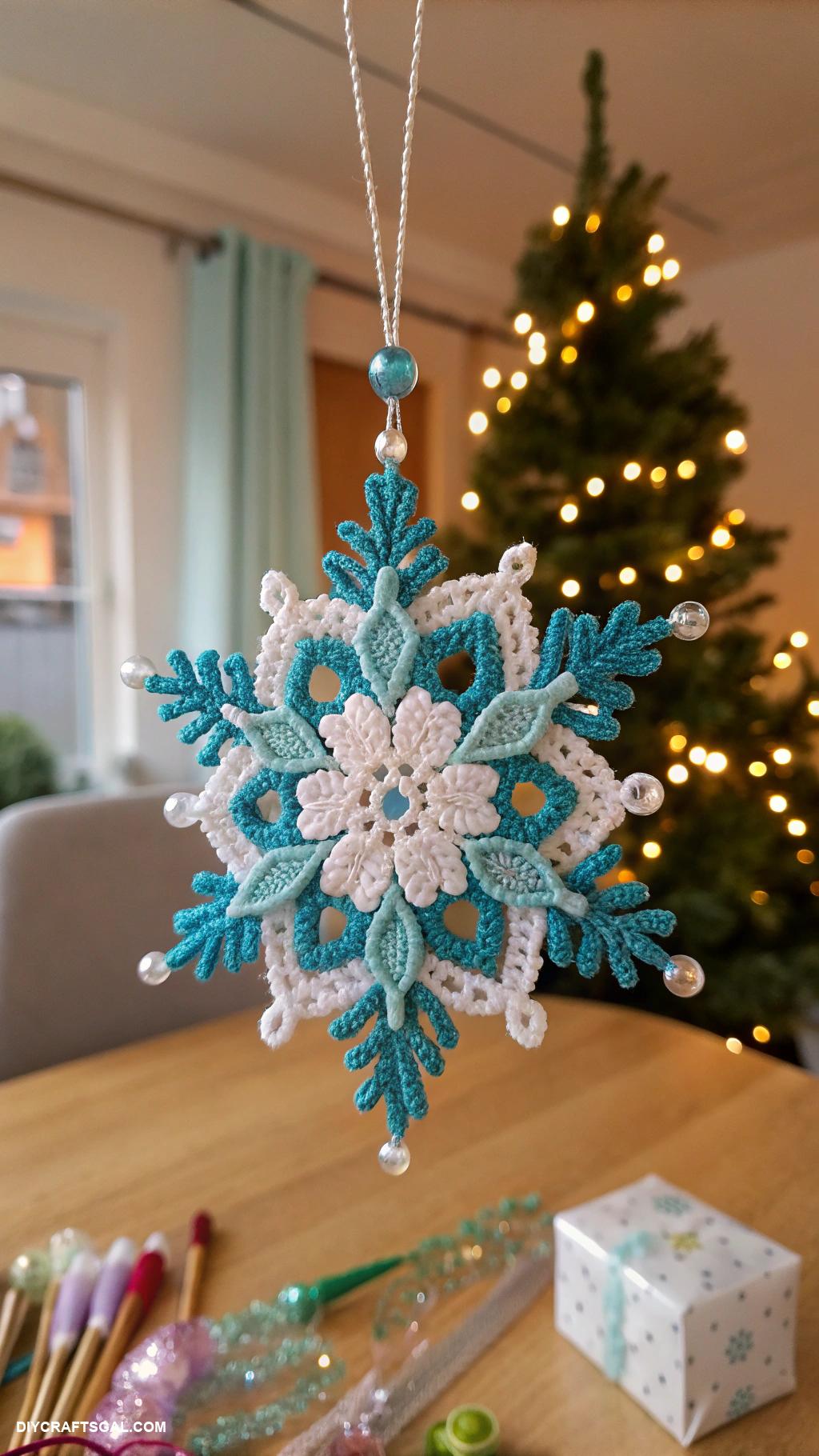crochet ideas Festive crochet ornaments for holiday decor