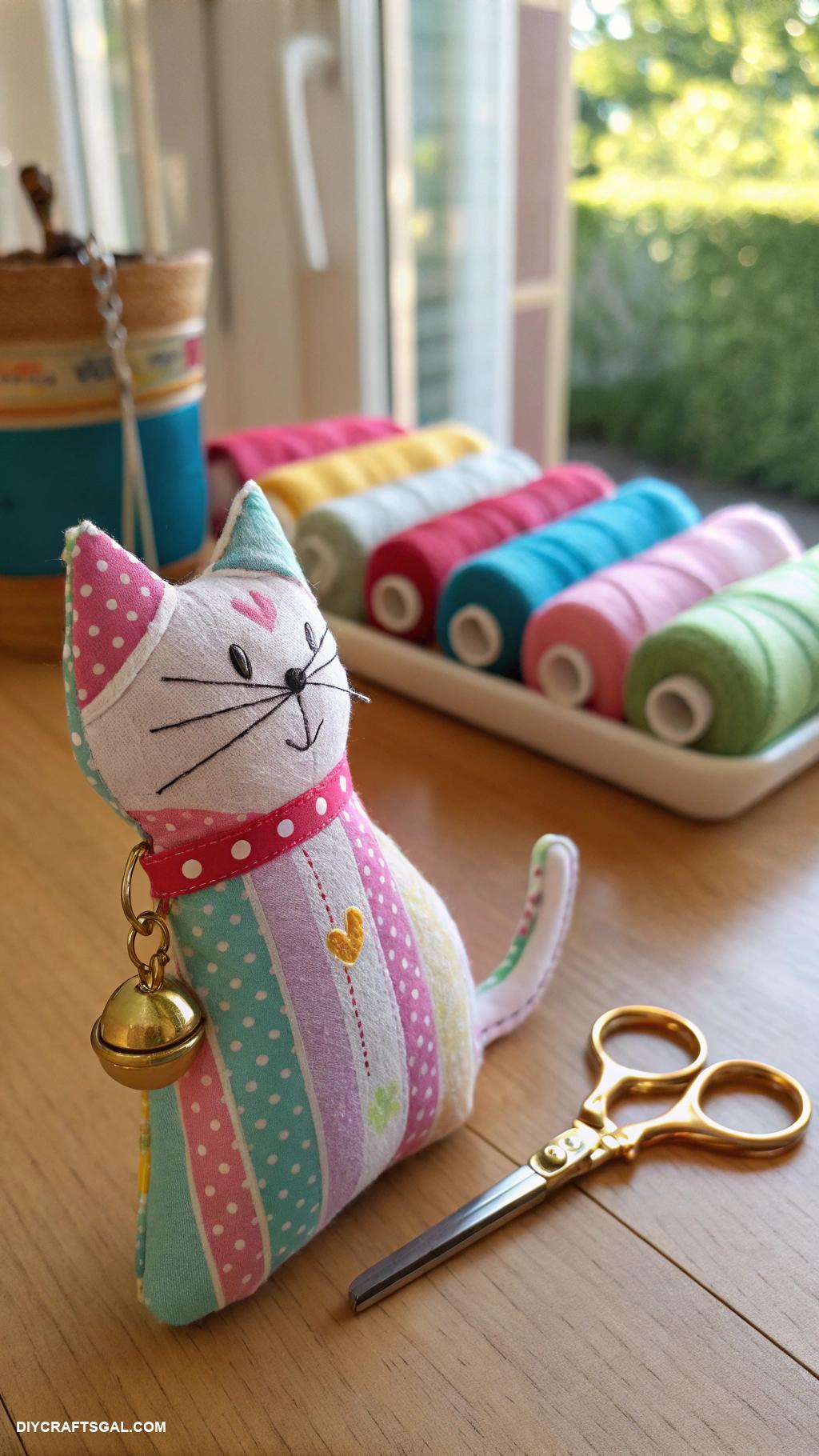 easy diy gifts DIY fabric keychains in fun shapes