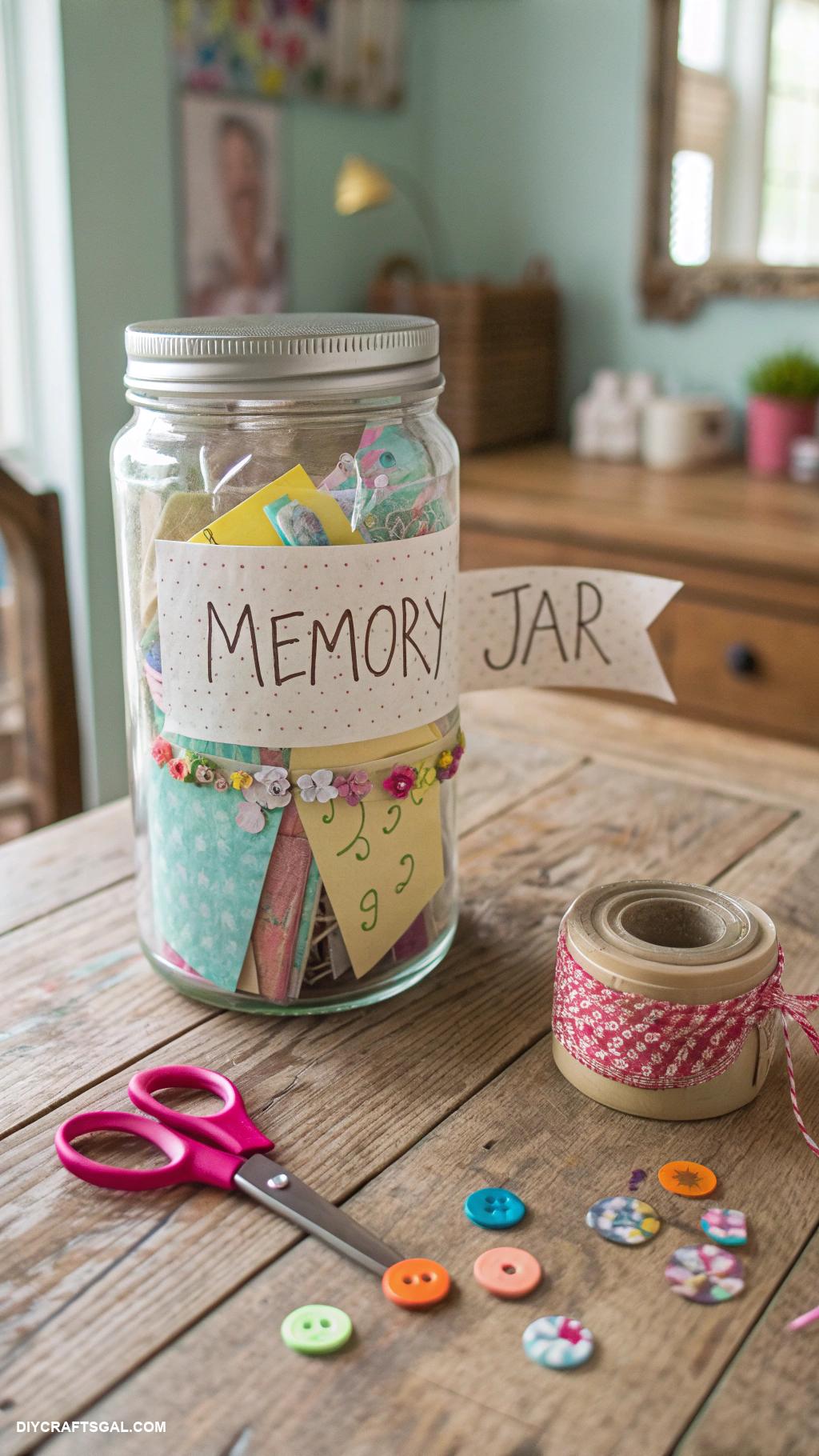 handmade gifts Customizable memory jars