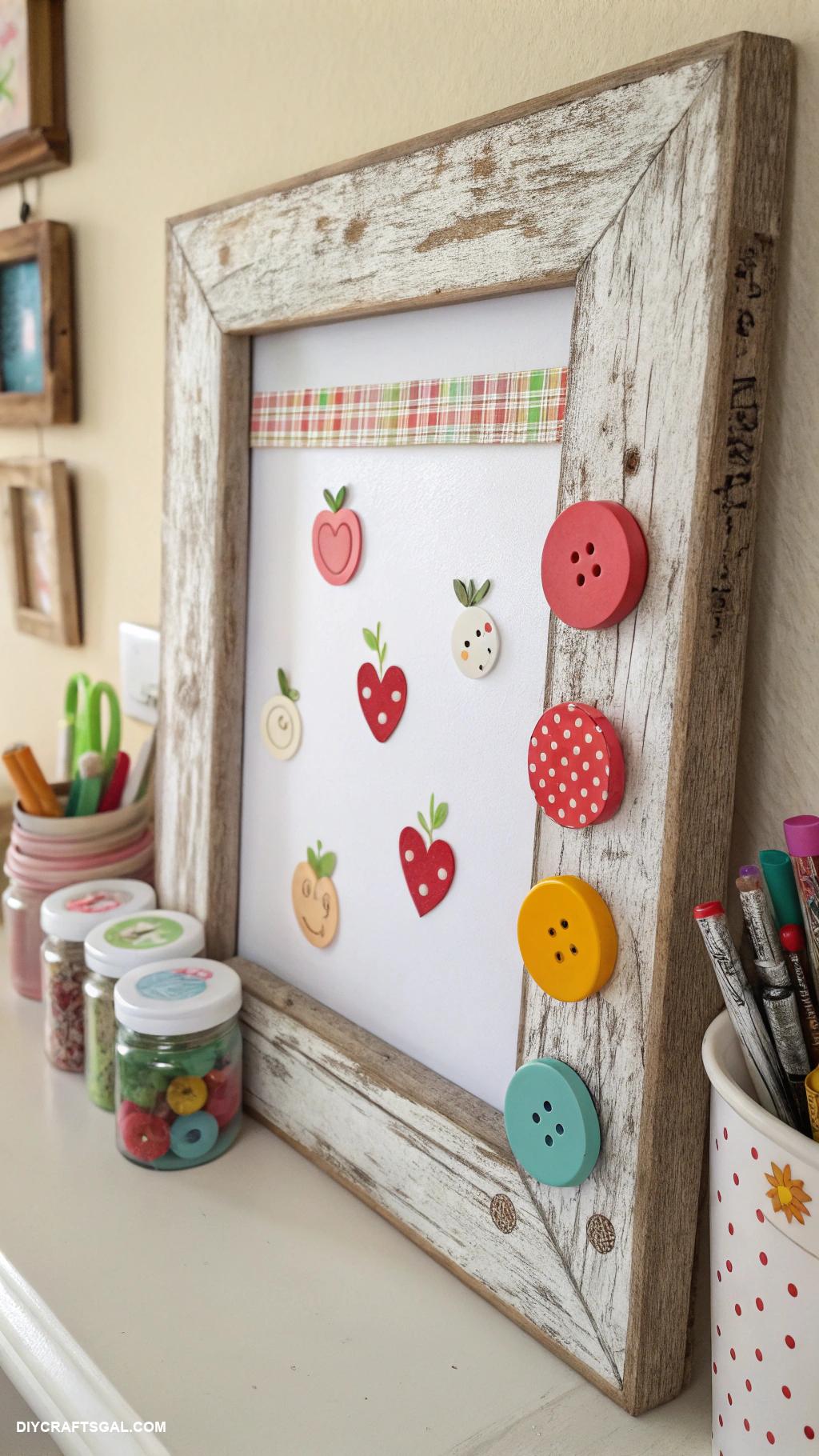 back to school crafts for kids Magnetic dry erase board from old frames