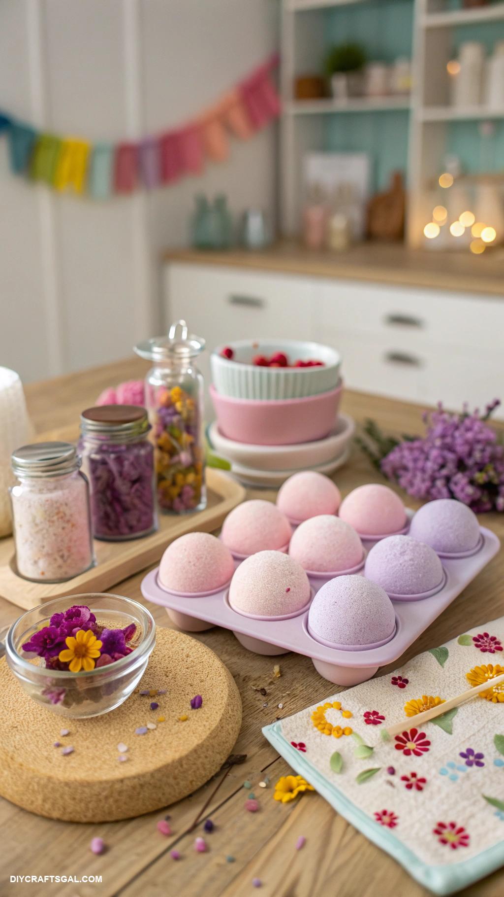 boo basket ideas DIY bath bomb and scrub kit