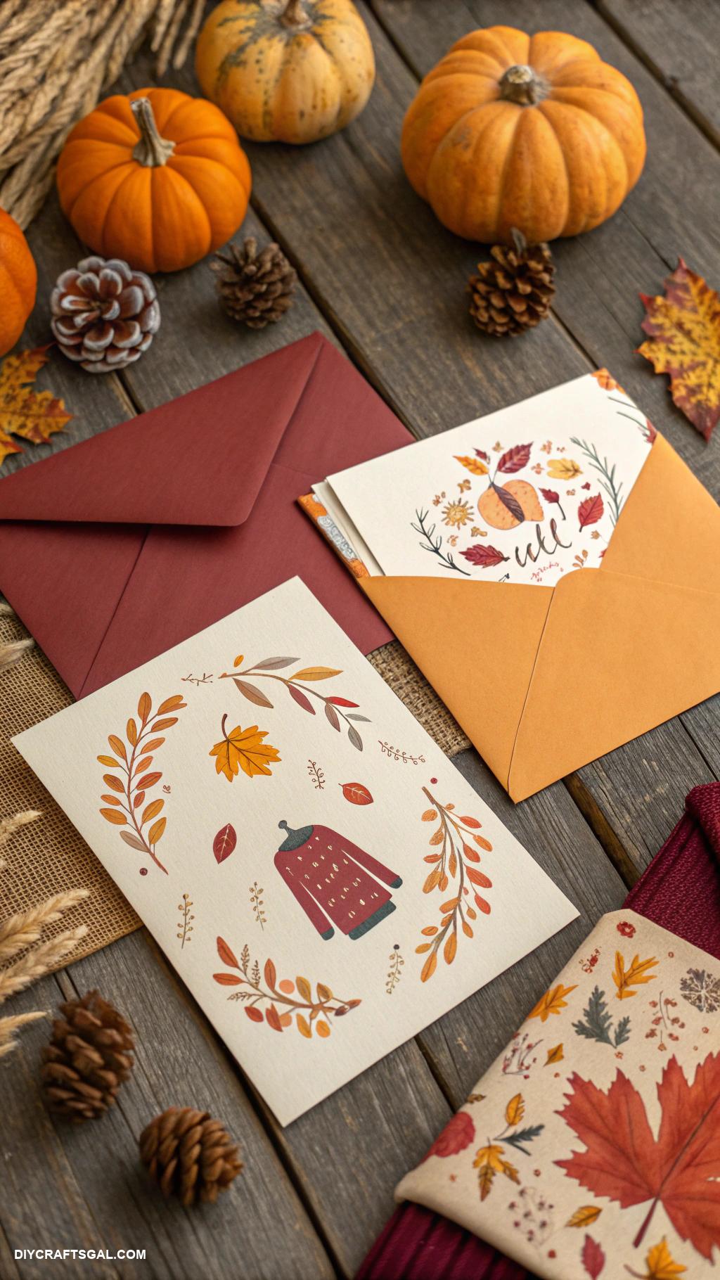 boo basket ideas Festive fall themed stationery set