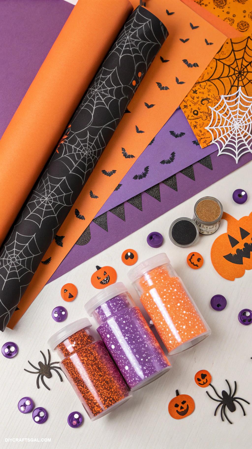 boo basket ideas Halloween themed craft supplies bundle