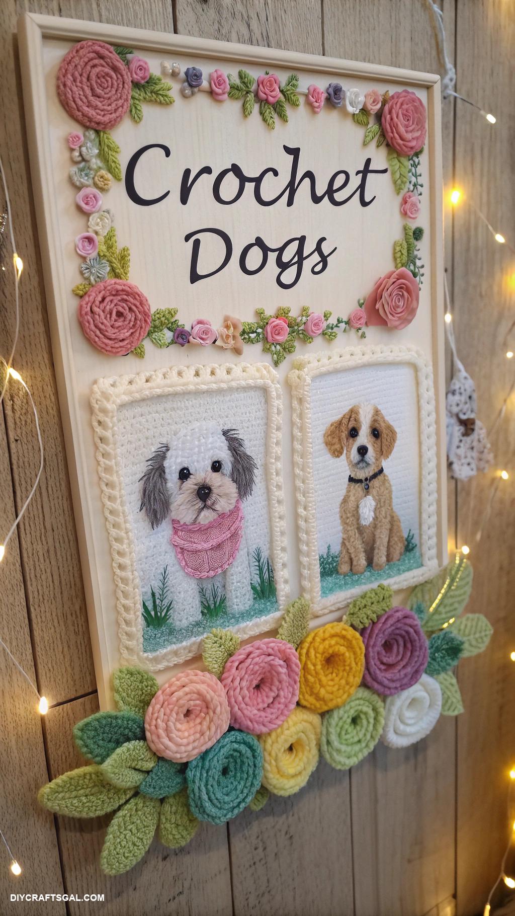 crochet dogs Inspirational crochet dog quotes wall art