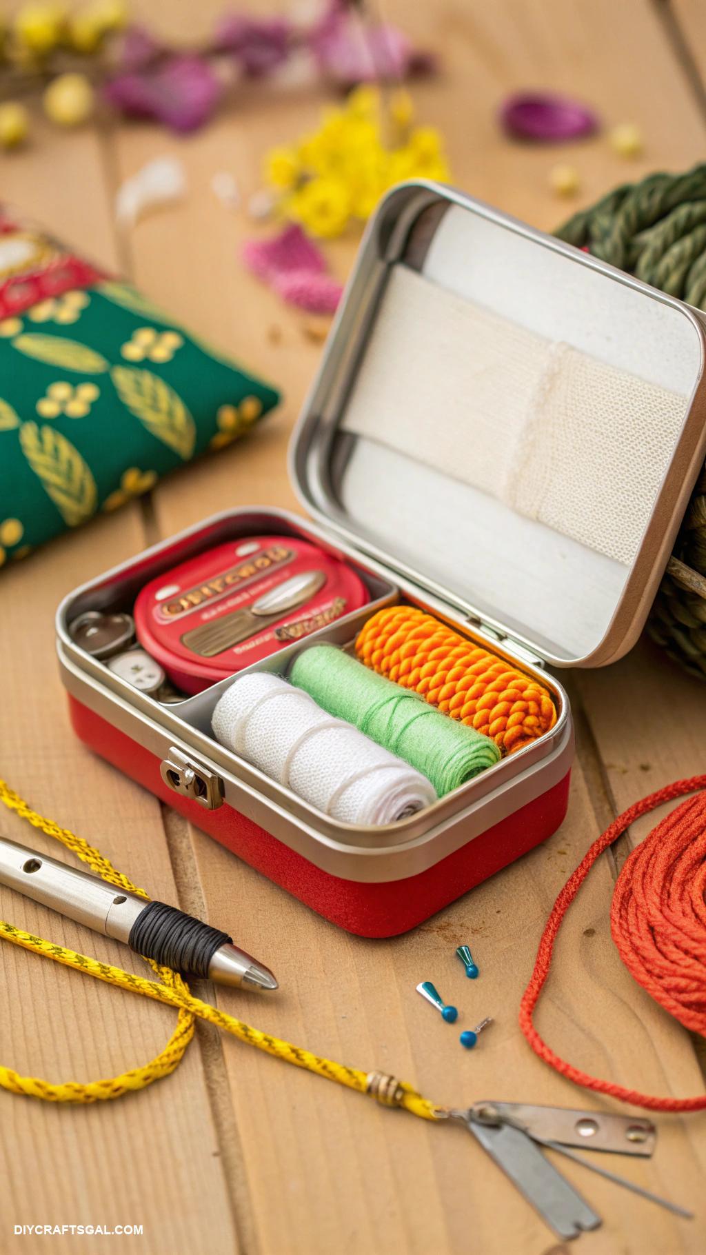 diy altoid tin crafts Emergency survival kit in an Altoid tin