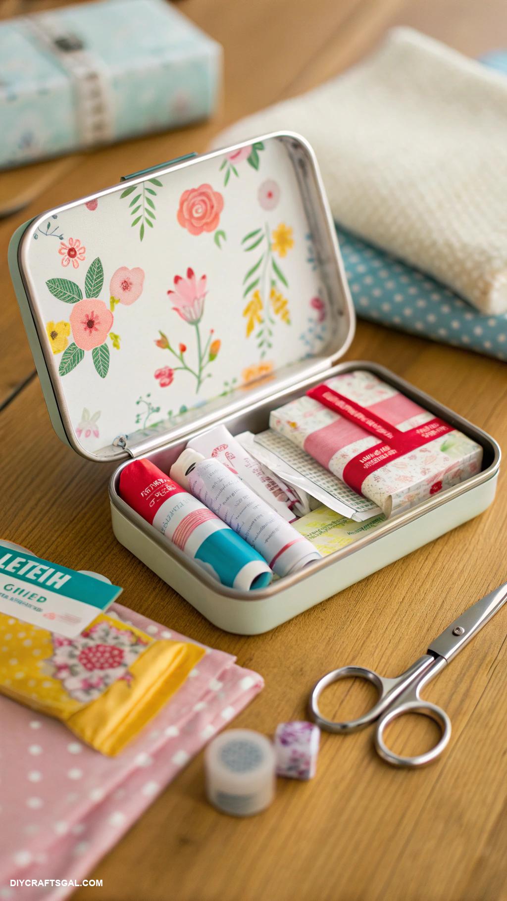 diy altoid tin crafts Personalized first aid kit in a tin