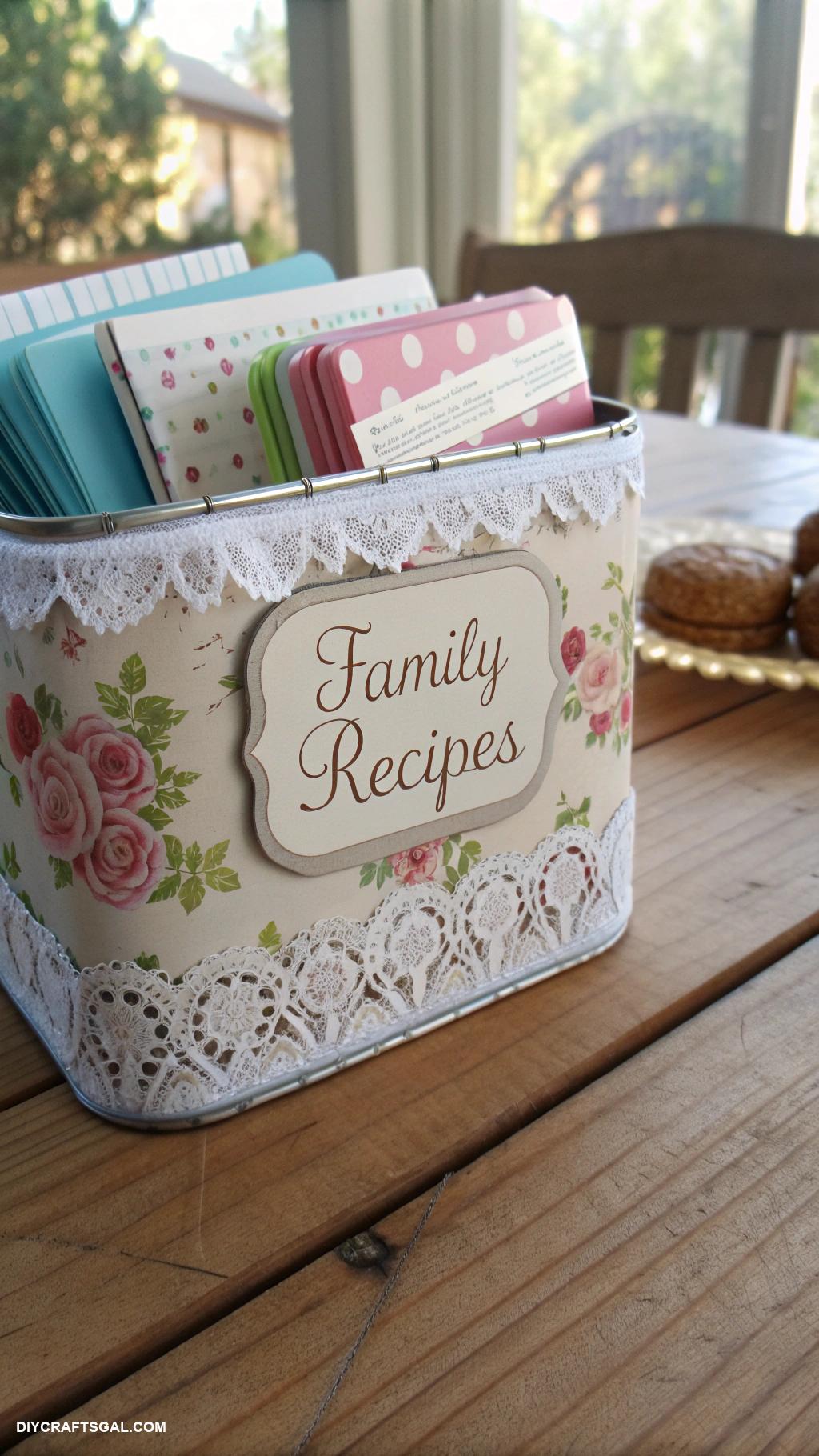 diy altoid tin crafts Recipe tin for favorite family recipes