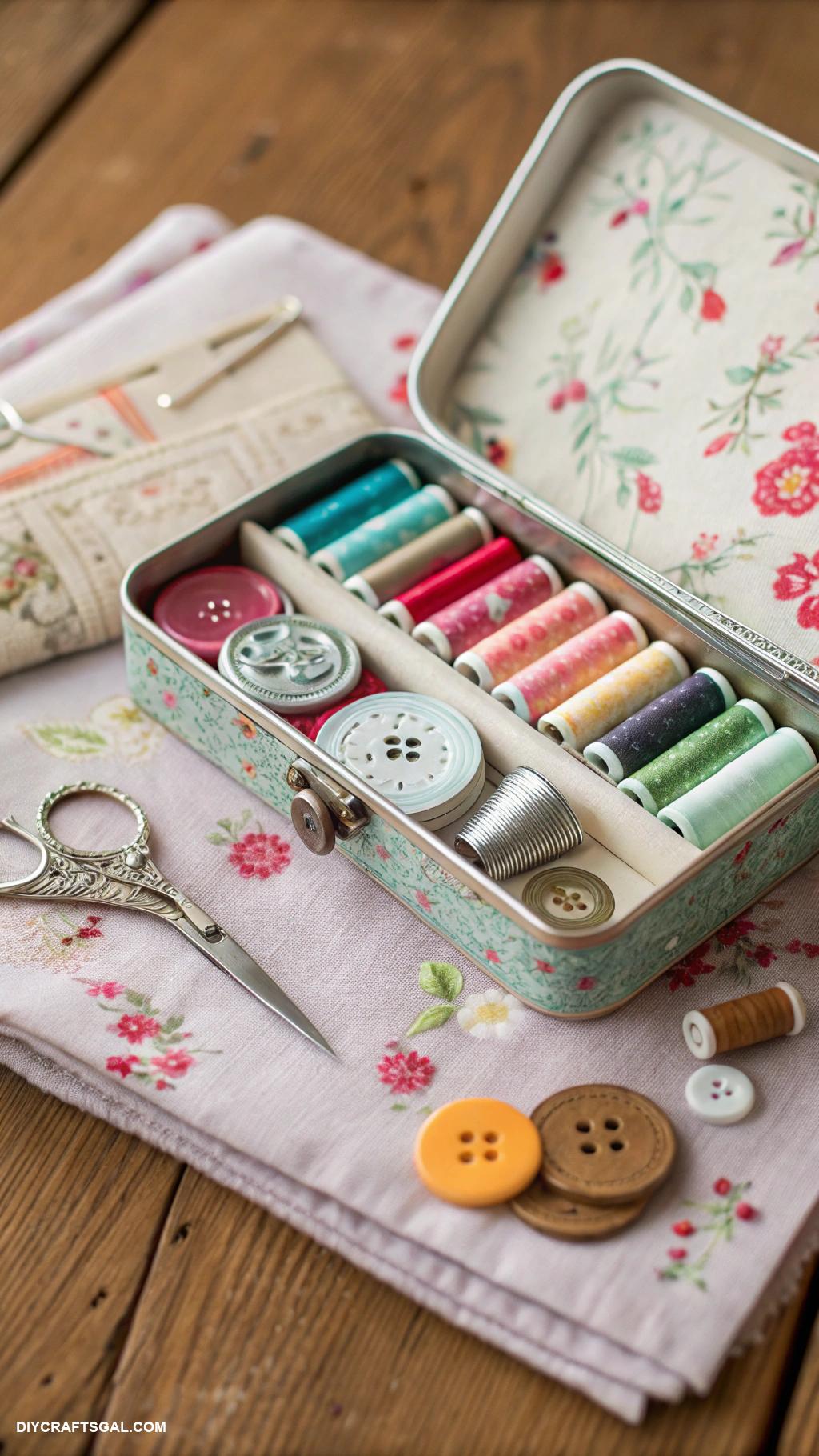 diy altoid tin crafts Travel sewing kit in an Altoid tin