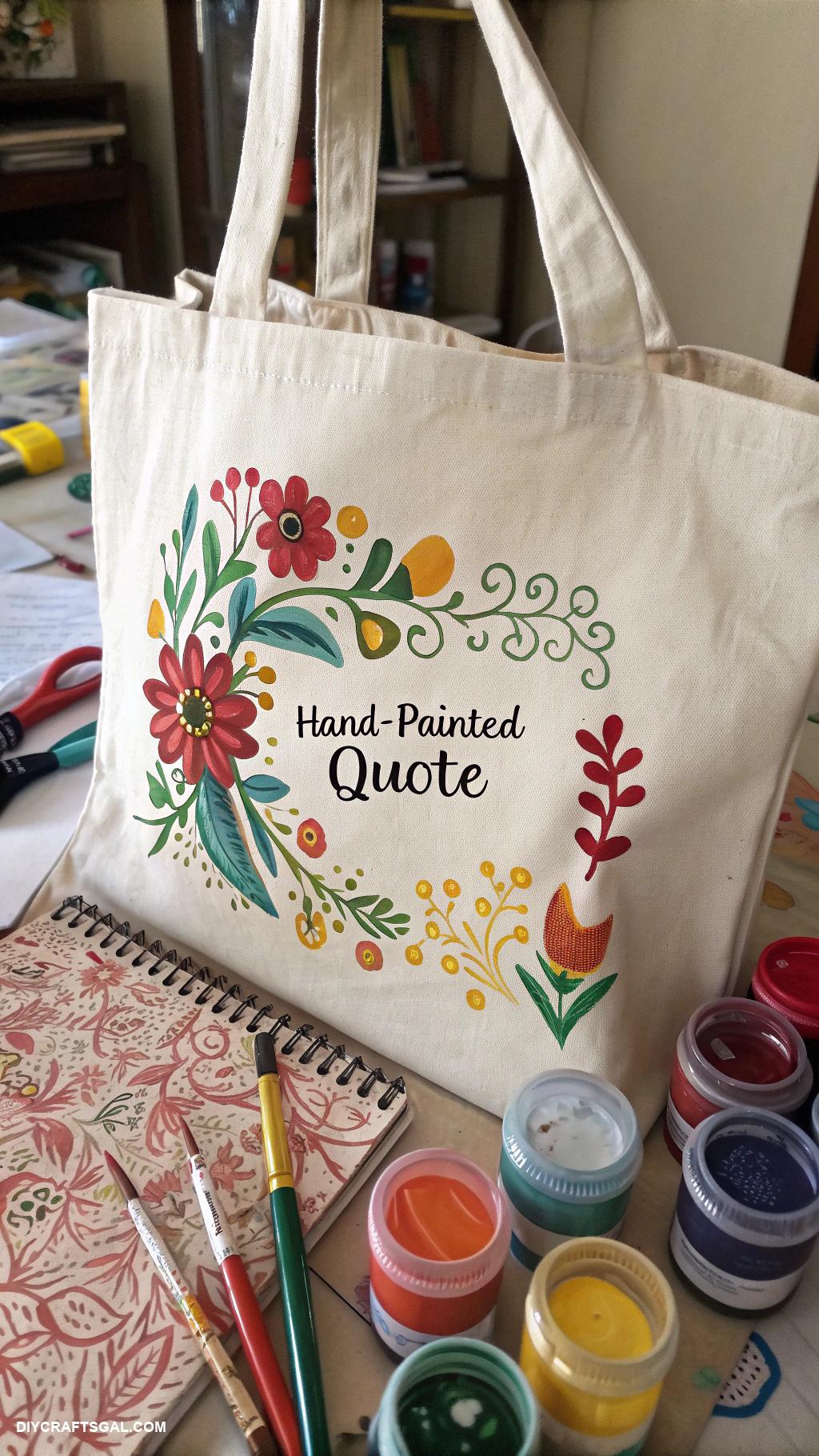 diy arts and crafts ideas Personalized tote bags with fabric paint