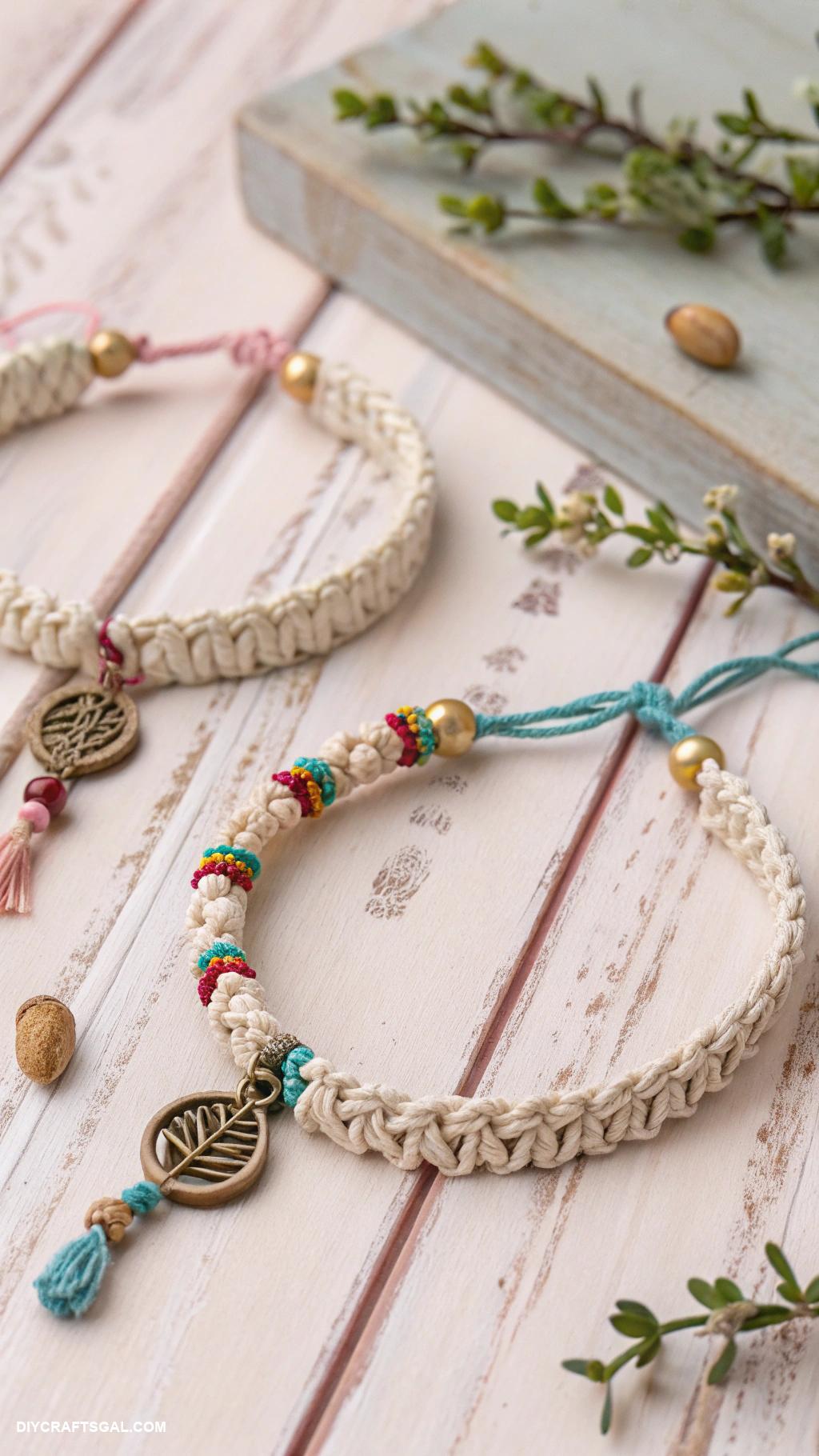 diy bracelet ideas Macrame plant hangers turned into bracelets