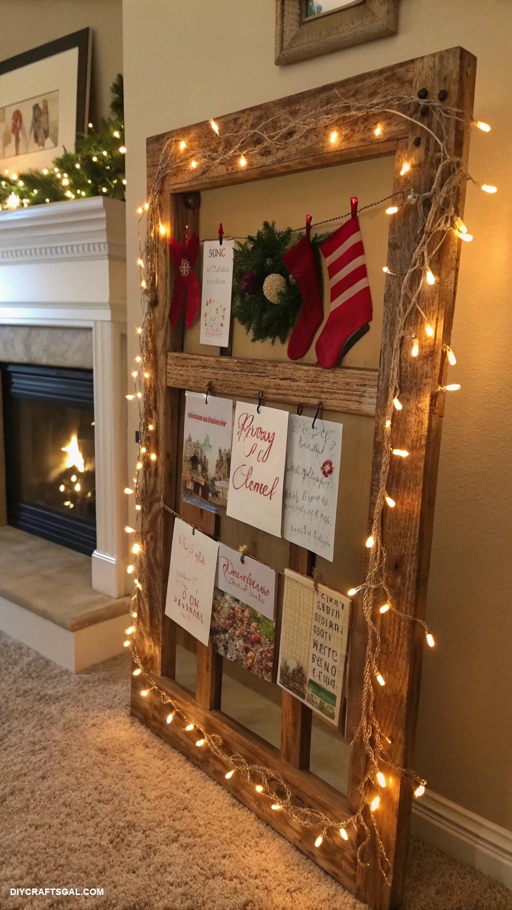 diy christmas home decor DIY photo frame for holiday cards