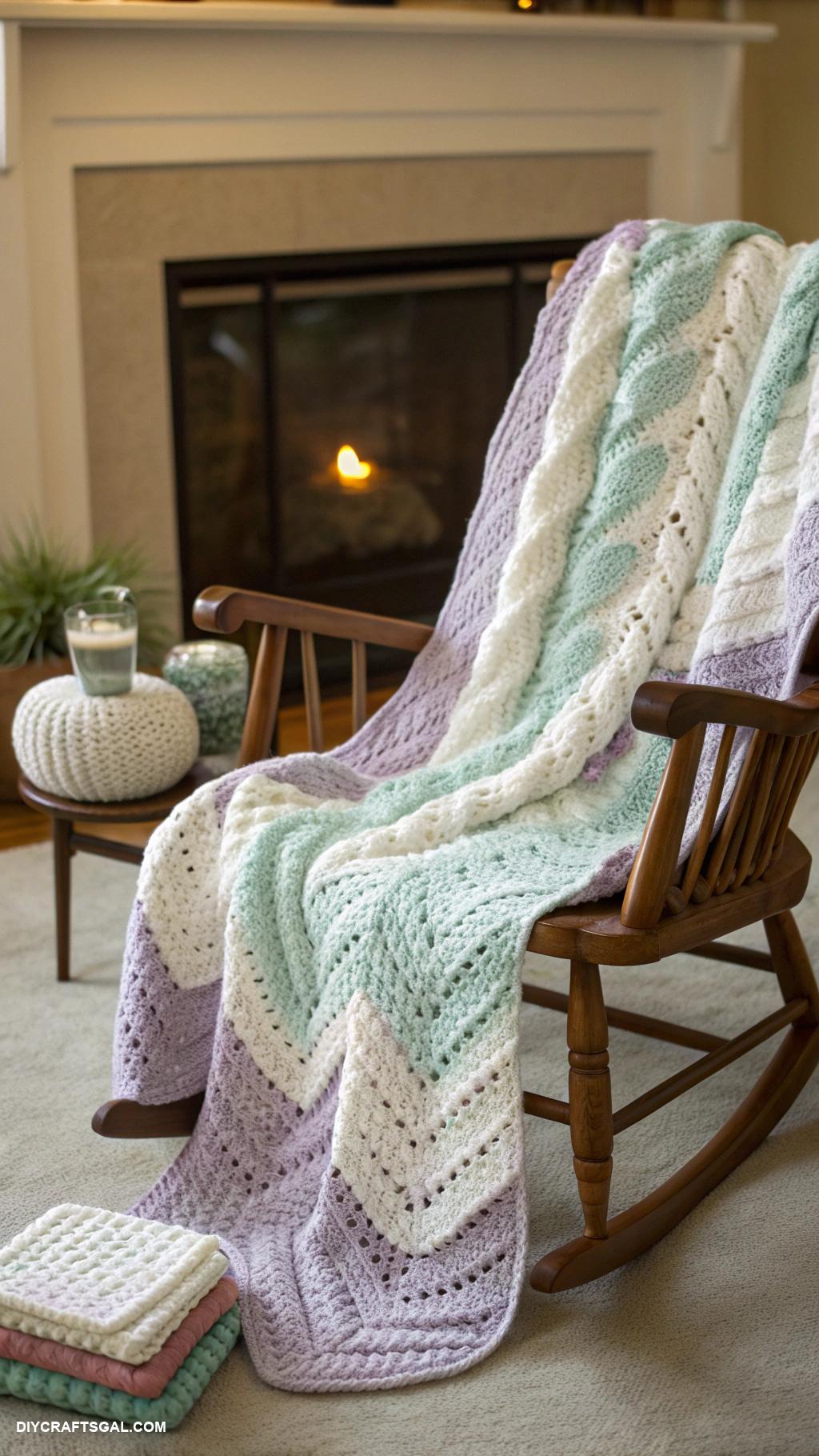 diy gifts for grandparents Knit a cozy blanket for chilly evenings