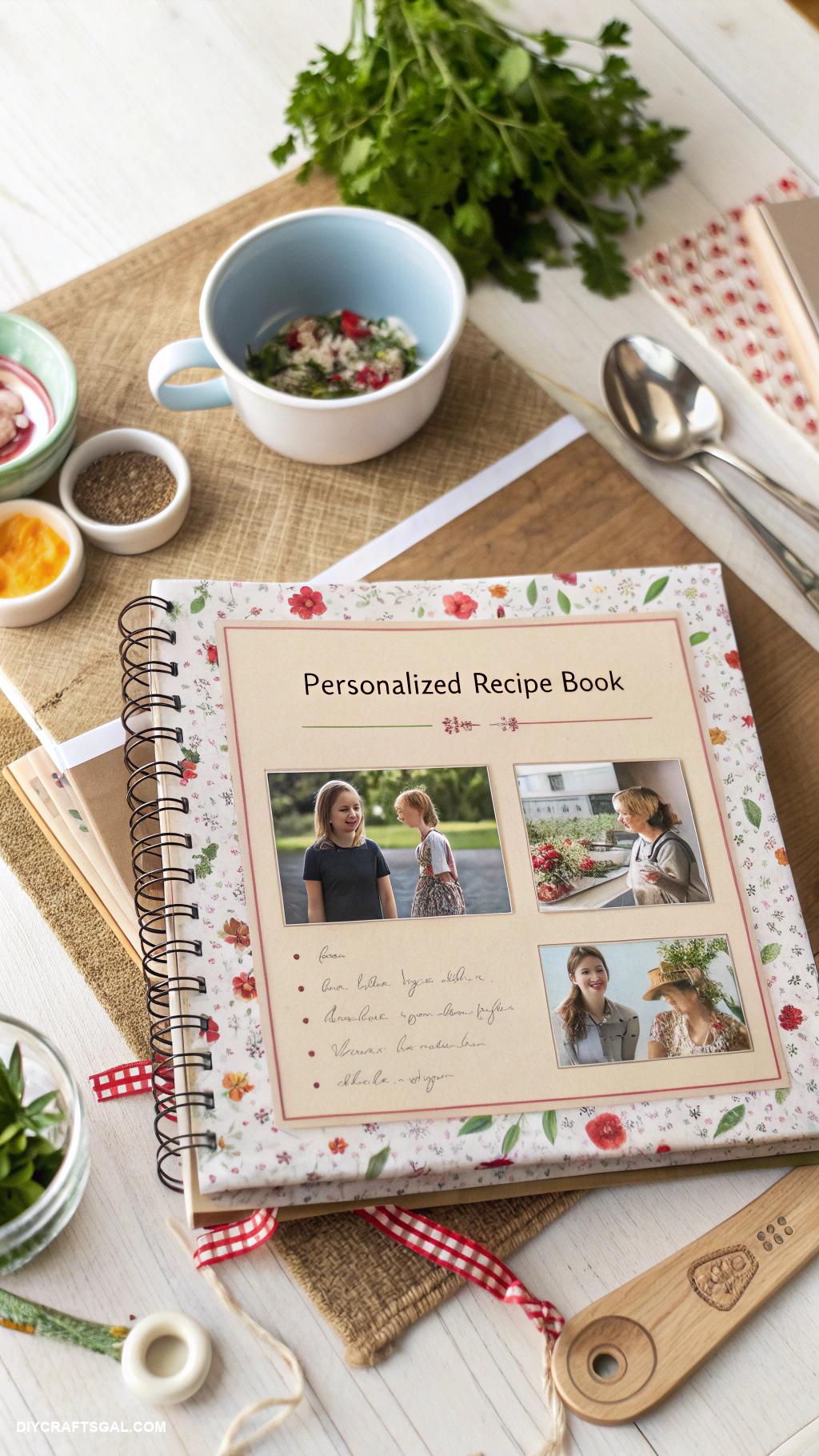 diy gifts for grandparents Personalized recipe book with family favorites
