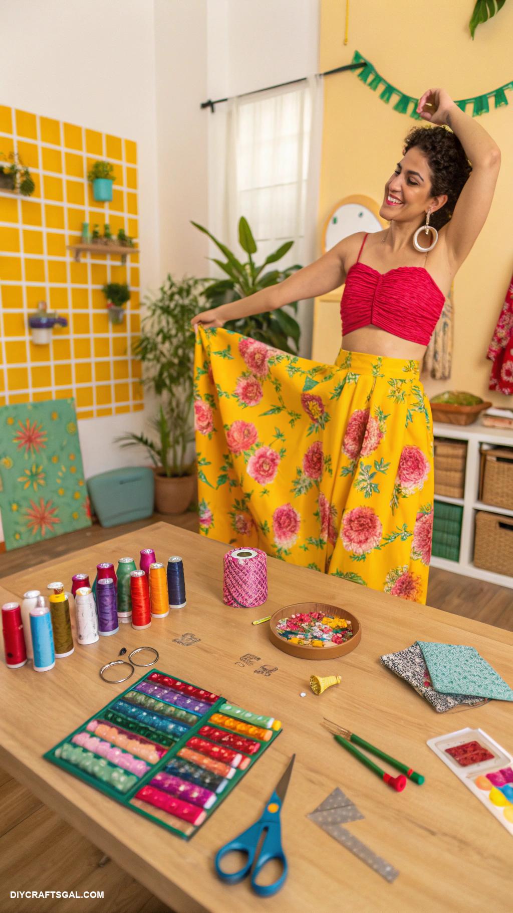 easy diy clothes Convert long skirts into trendy crop tops