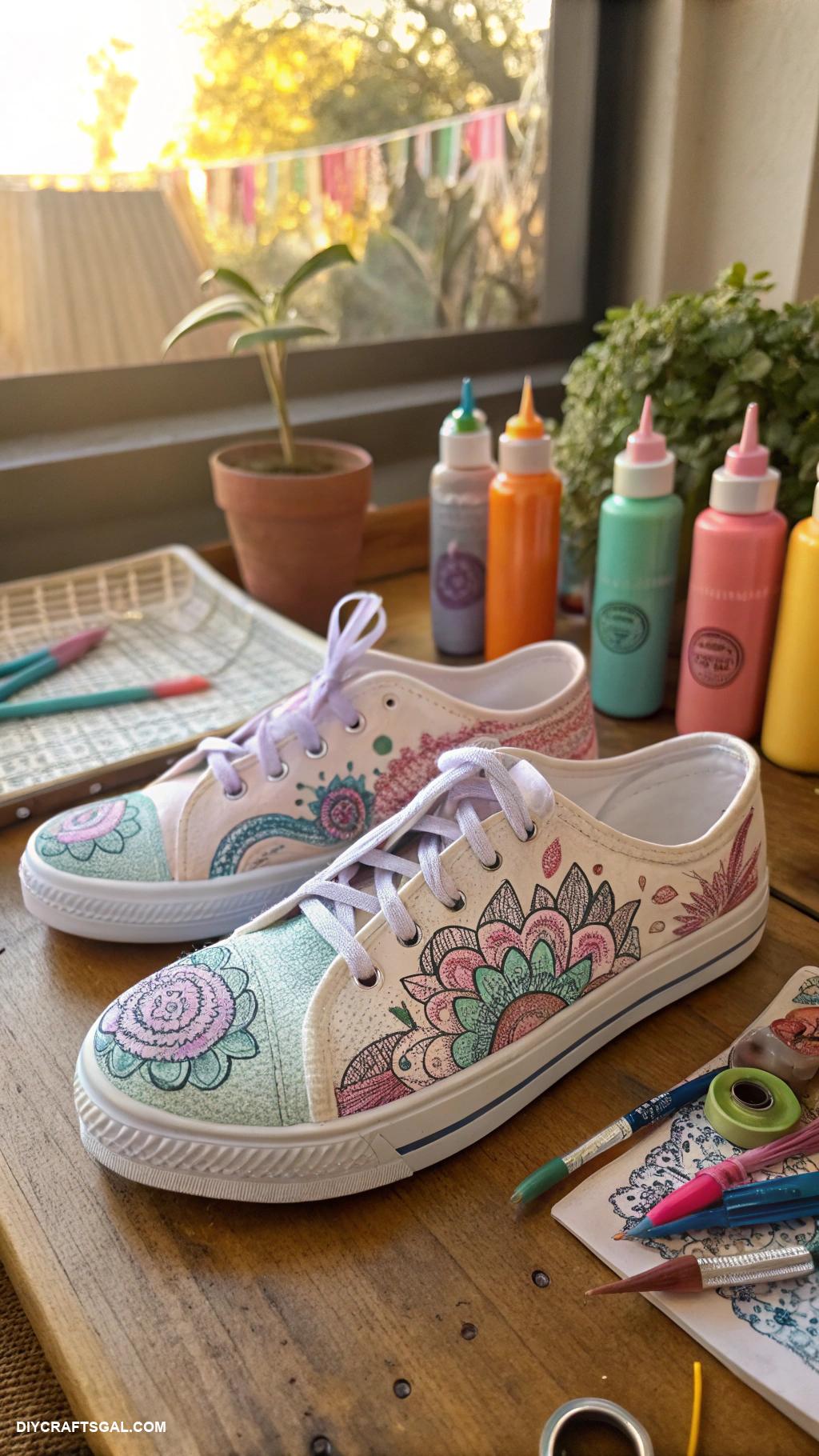 easy diy clothes Custom paint sneakers for unique style