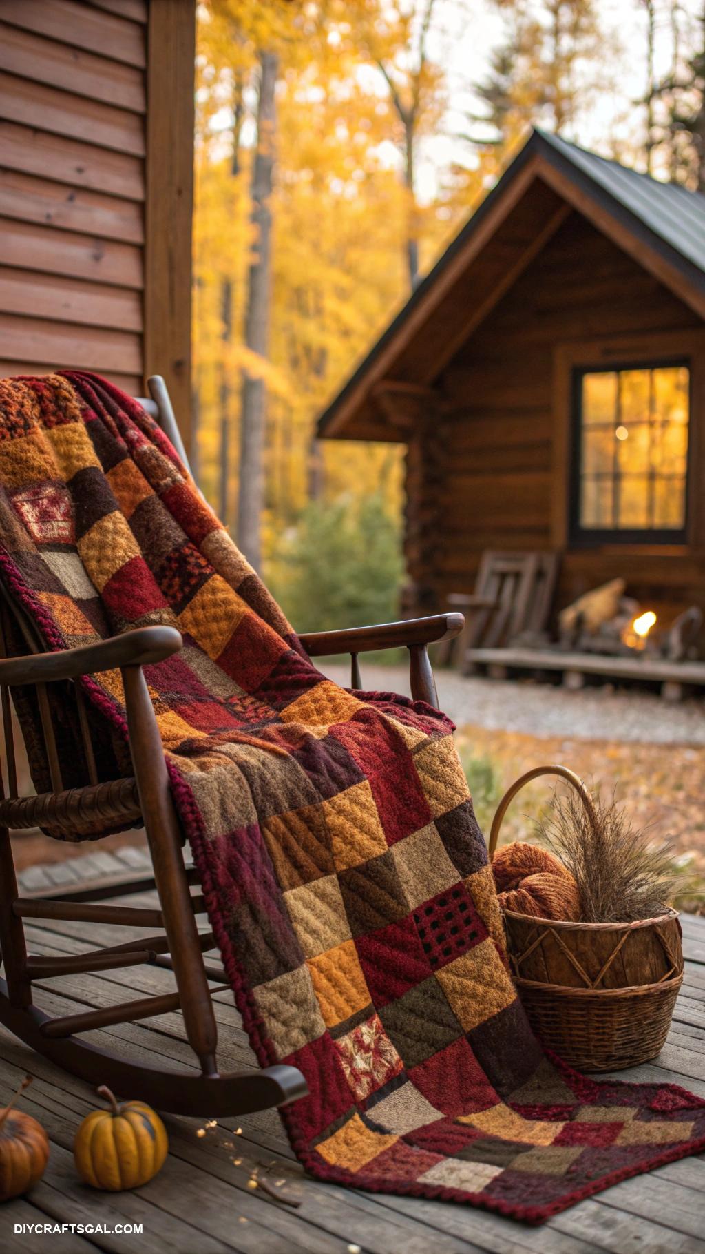 fall quilt patterns Cozy cabin quilts with plaid fabric