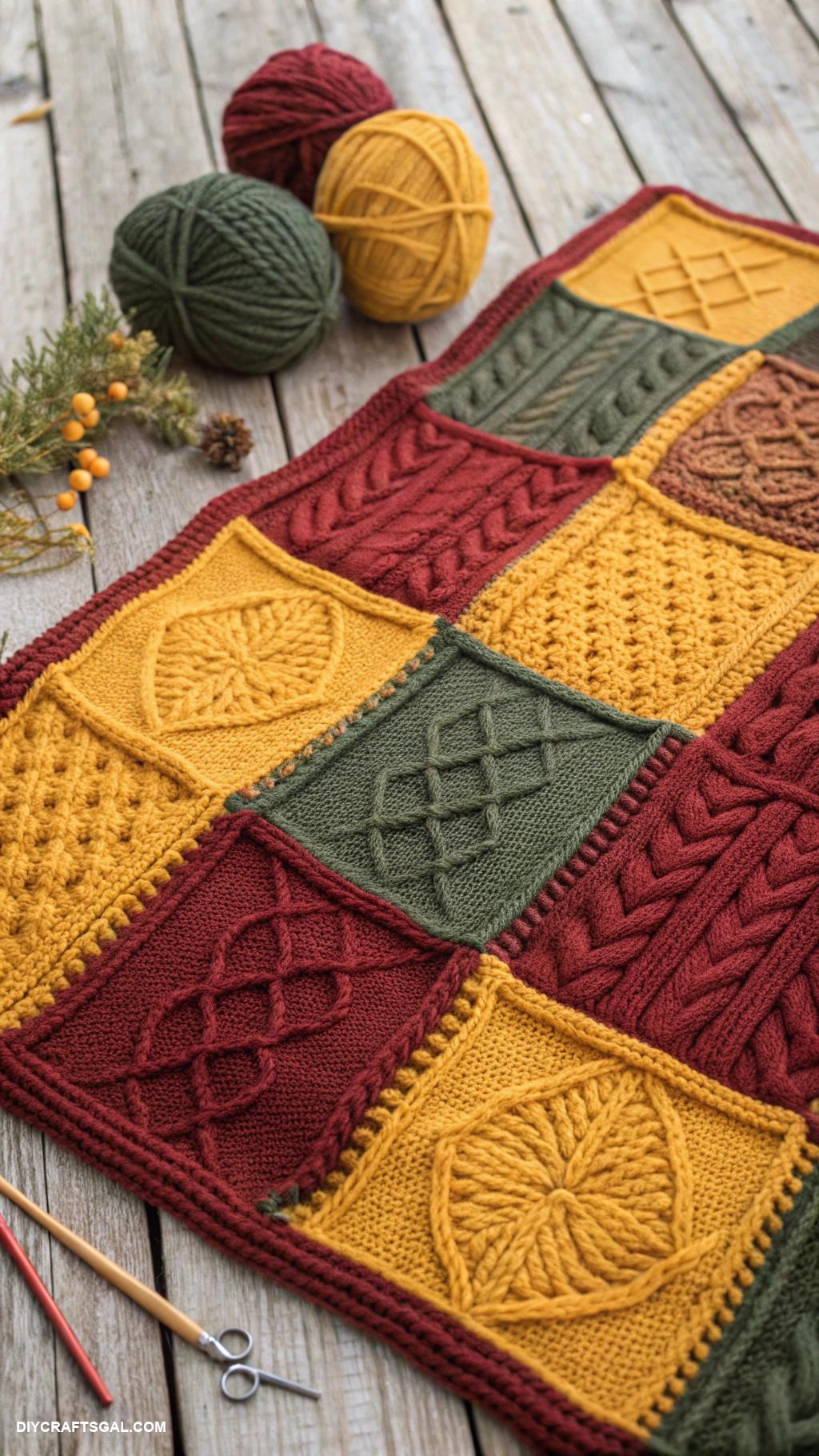 fall quilt patterns Warm knitted sweater inspired quilt patterns