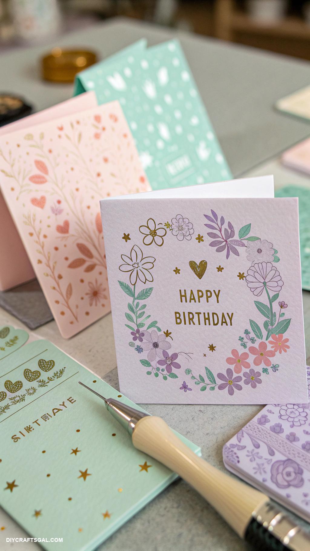 handmade birthday card ideas Interactive scratch off birthday wishes