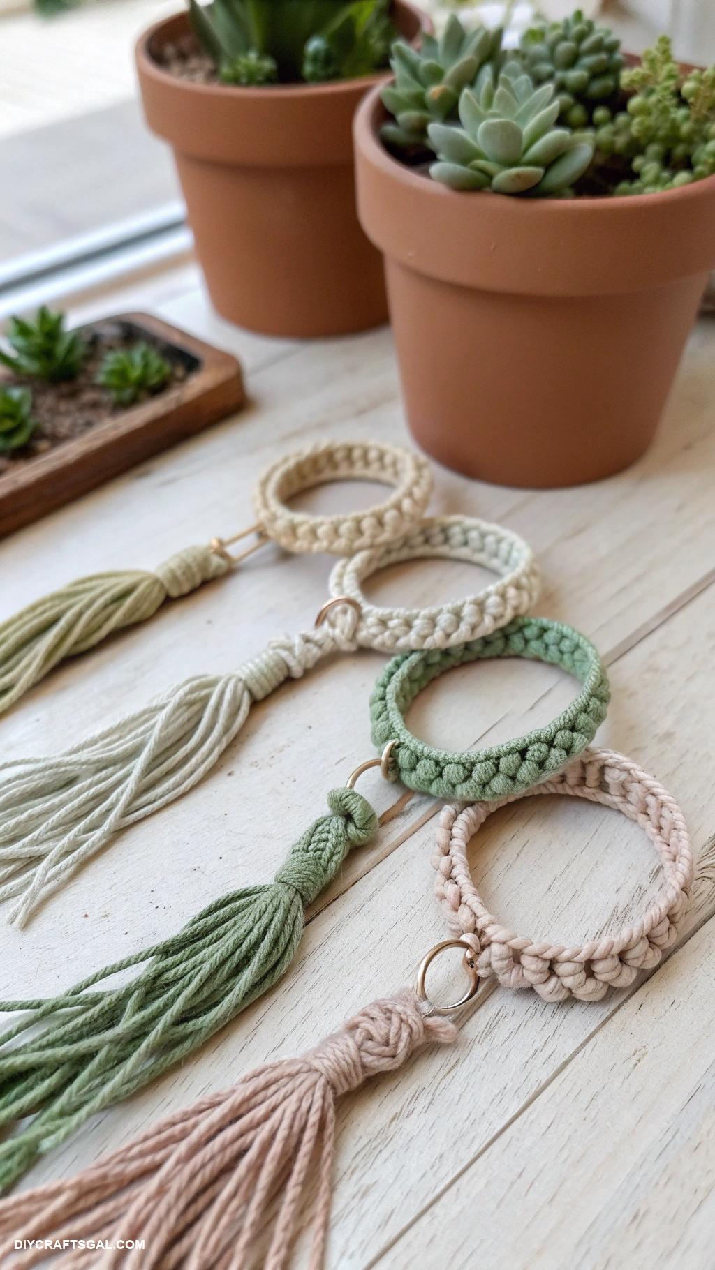 handmade bracelets Macramy plant hangers as trendy bracelets