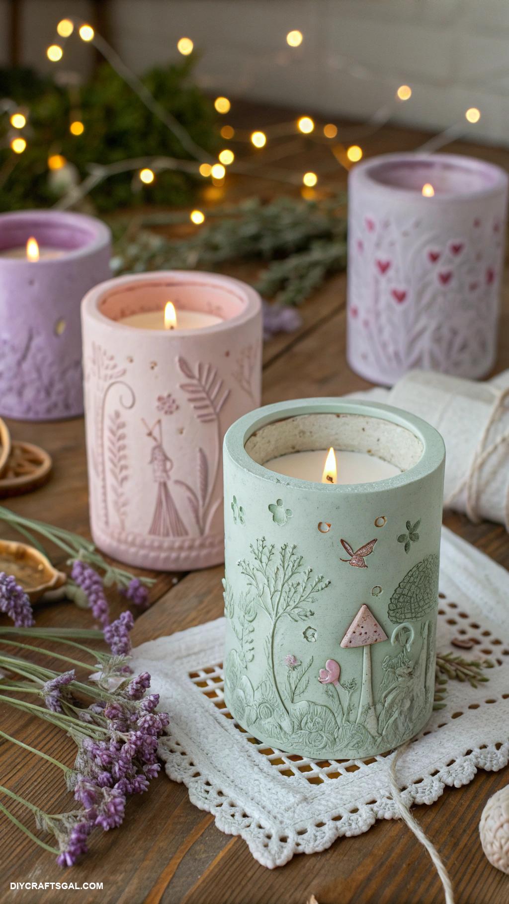 handmade ceramics Themed candle holders inspired by fairy tales