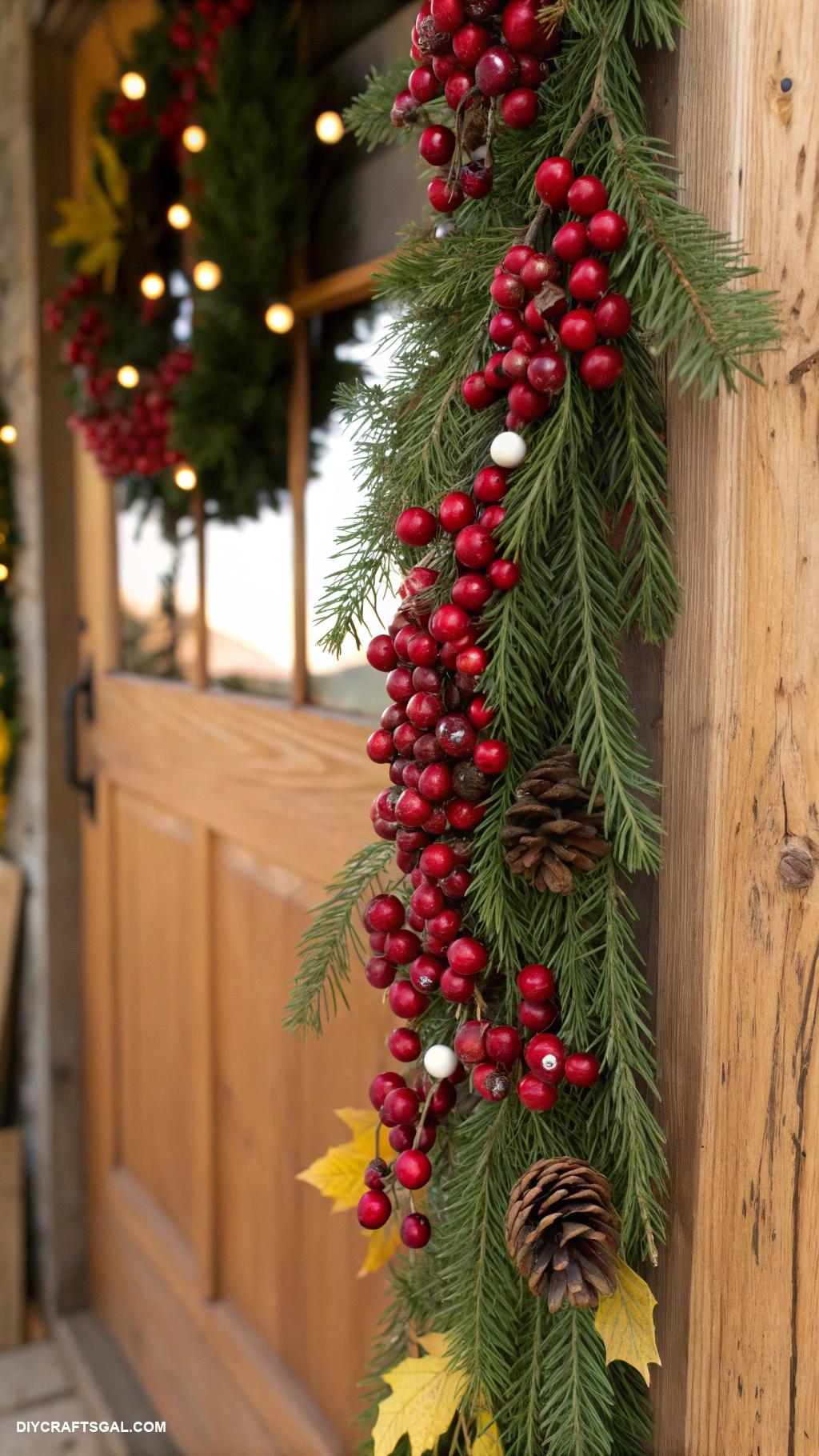 homemade thanksgiving decorations Homemade cranberry garland for doorways