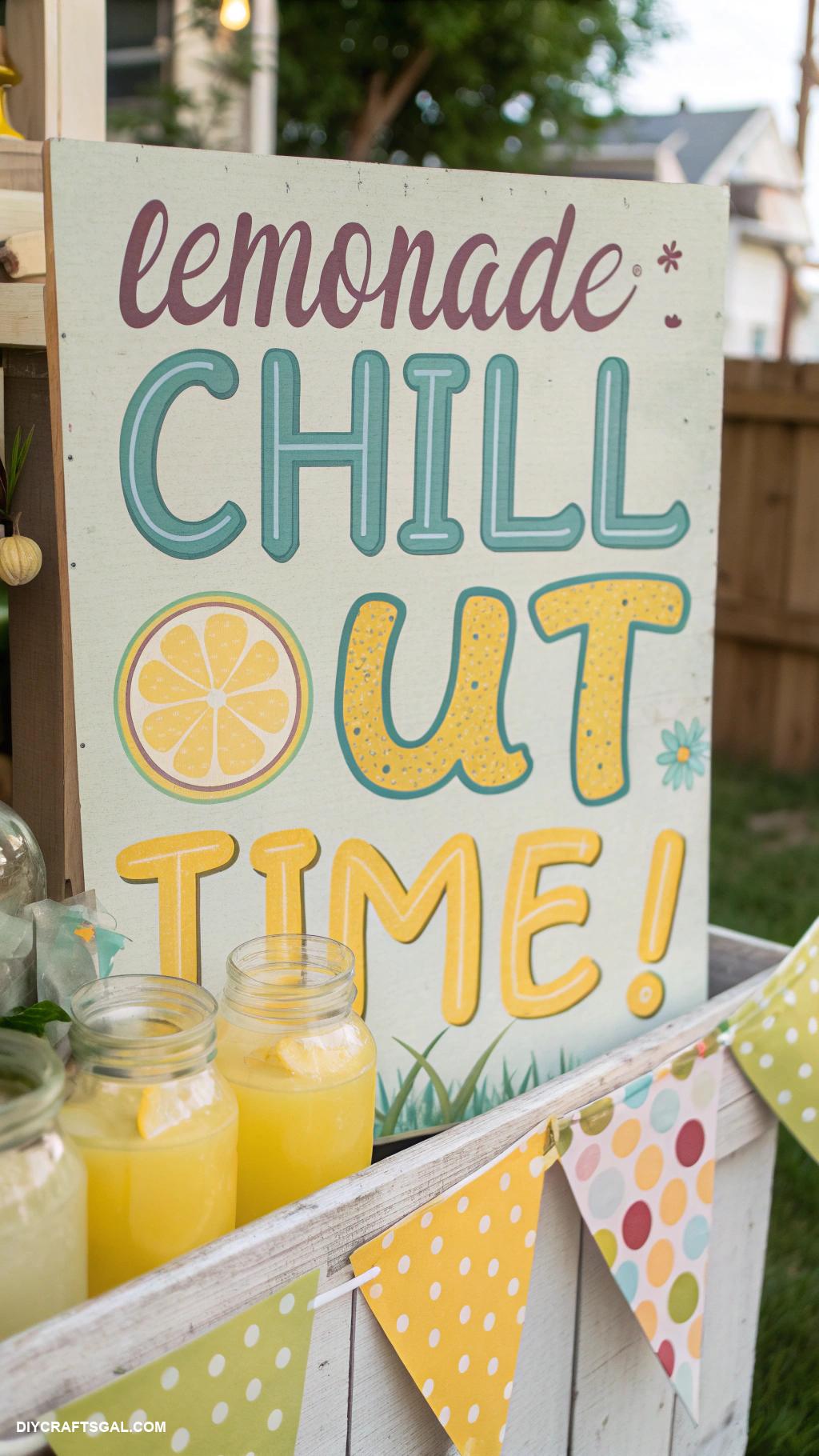 lemonade stand sign ideas Lemonade Chill Out Time
