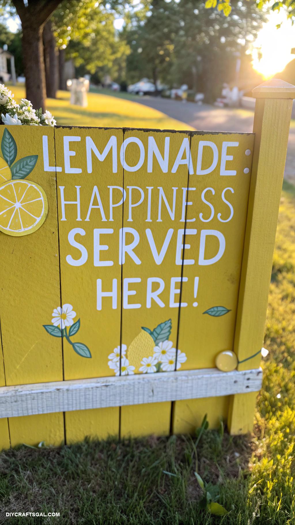 lemonade stand sign ideas Lemonade Happiness Served Here