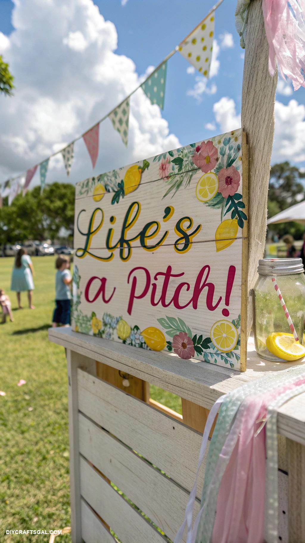 lemonade stand sign ideas Lifes a Pitch