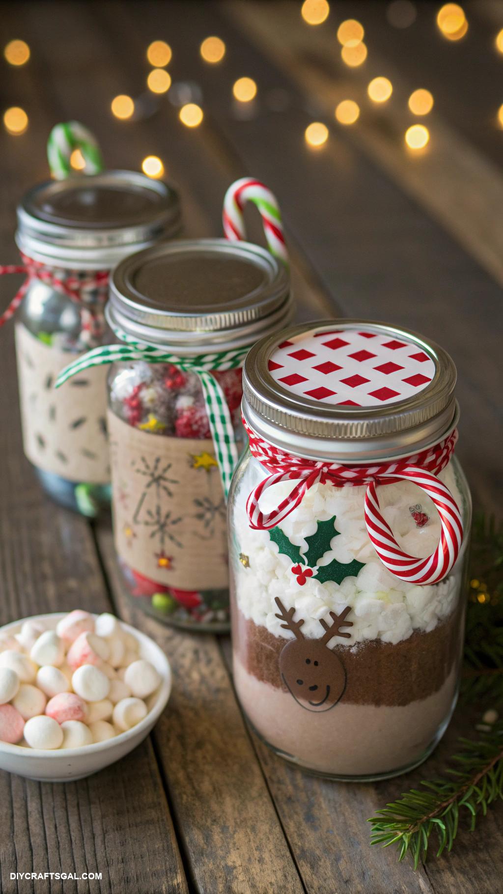 mason jar crafts Mason jar holiday gift jars