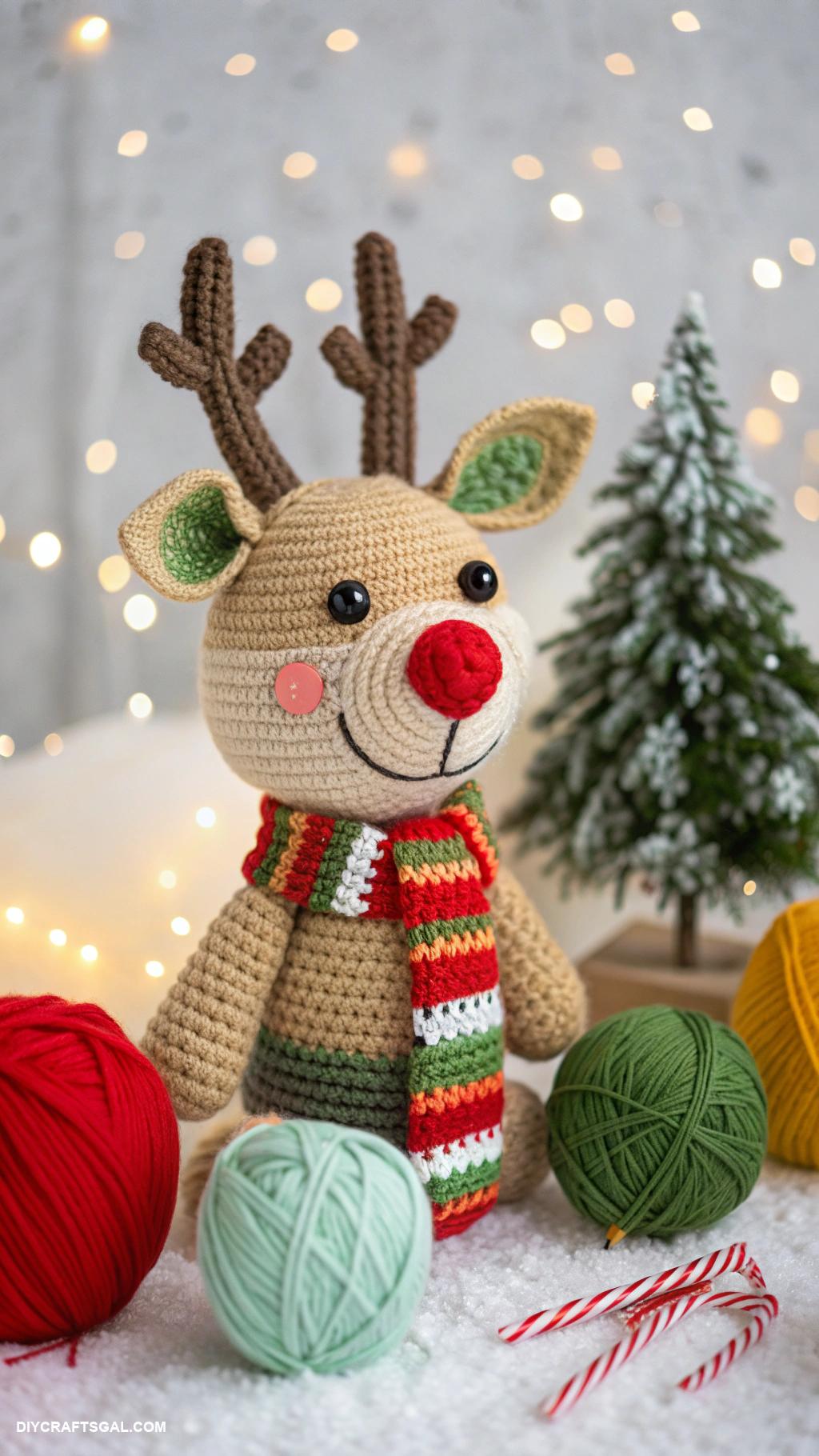 christmas crochet patterns Festive crochet reindeer plushies for decoration