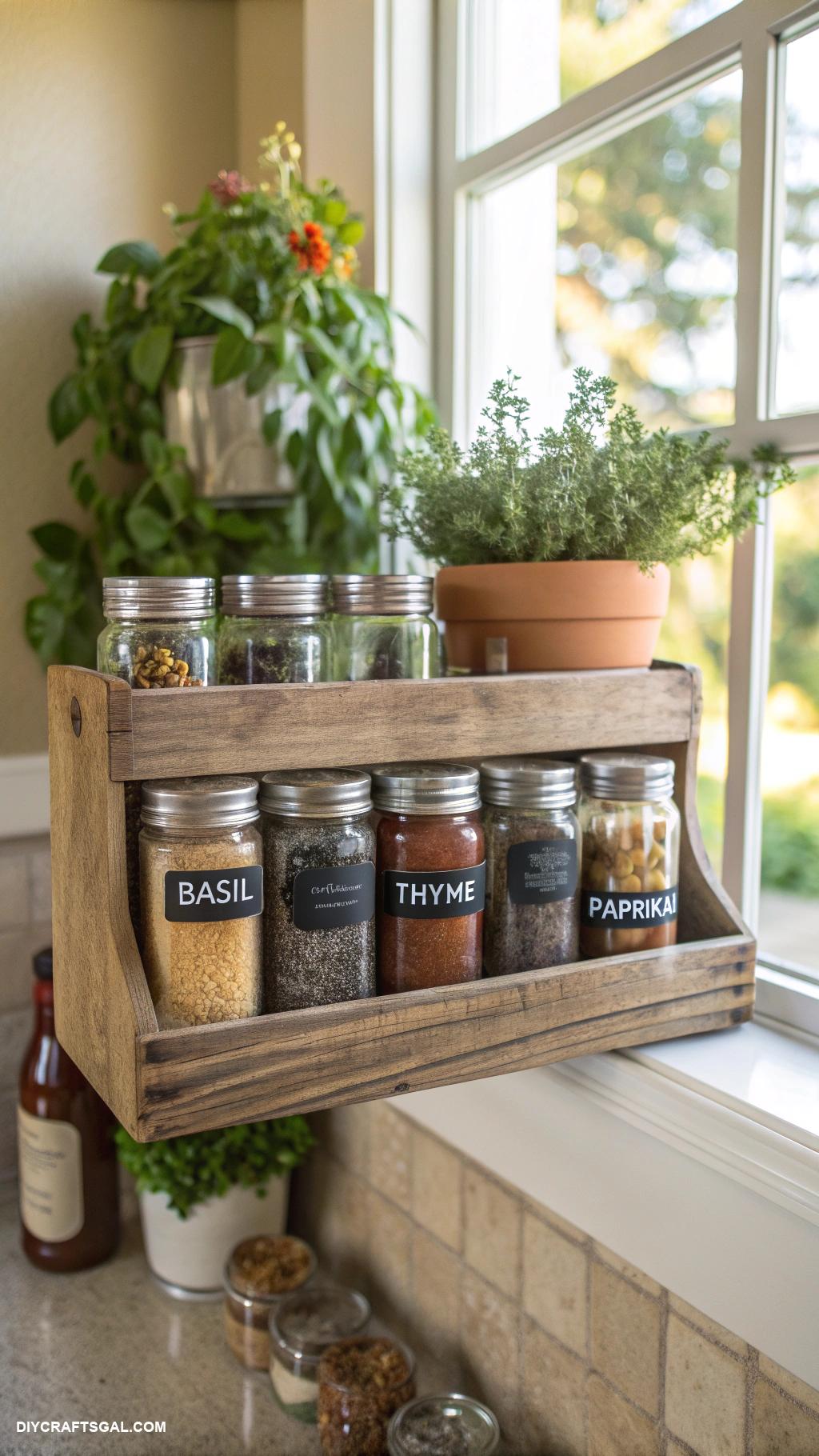 diy gifts for men DIY spice rack with personalized spice jars