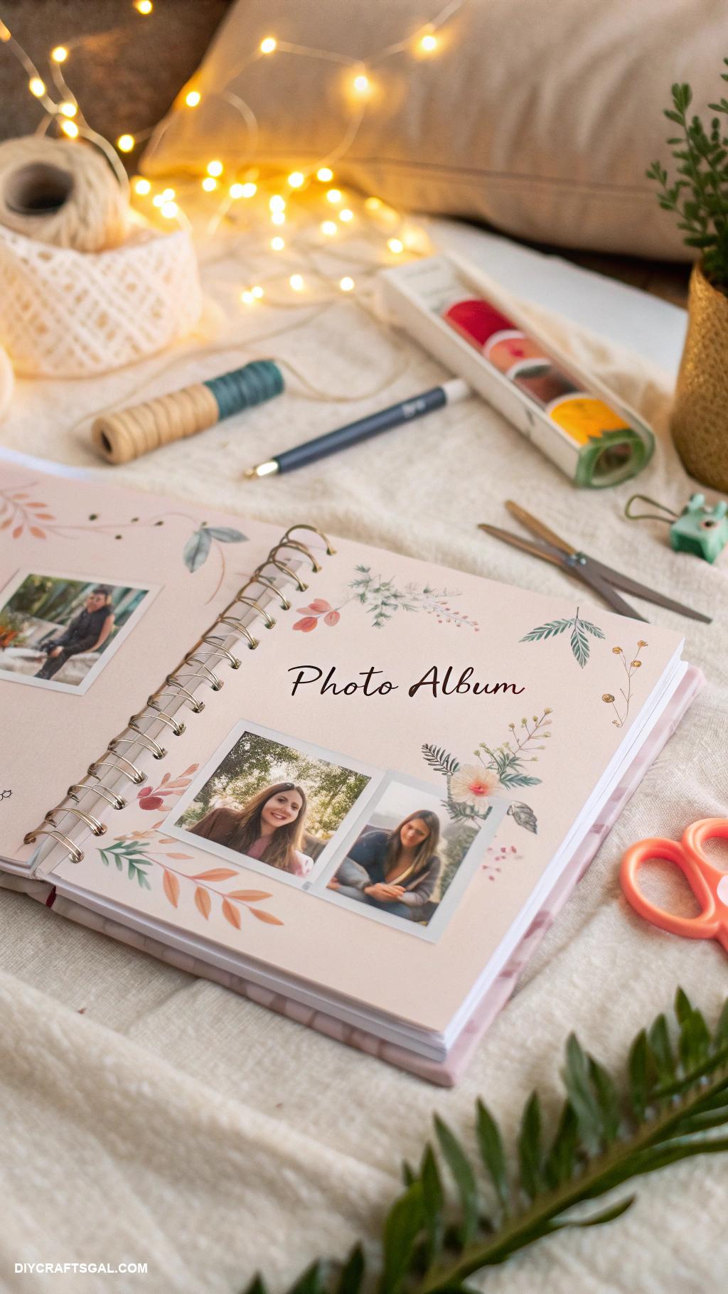 diy gifts for women Customized photo album with personal captions
