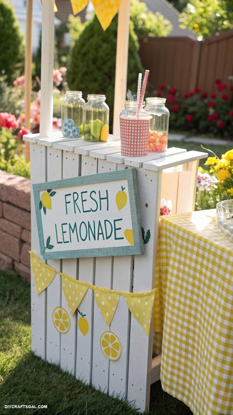 diy lemonade stand ideas Miniature lemonade stand for kids