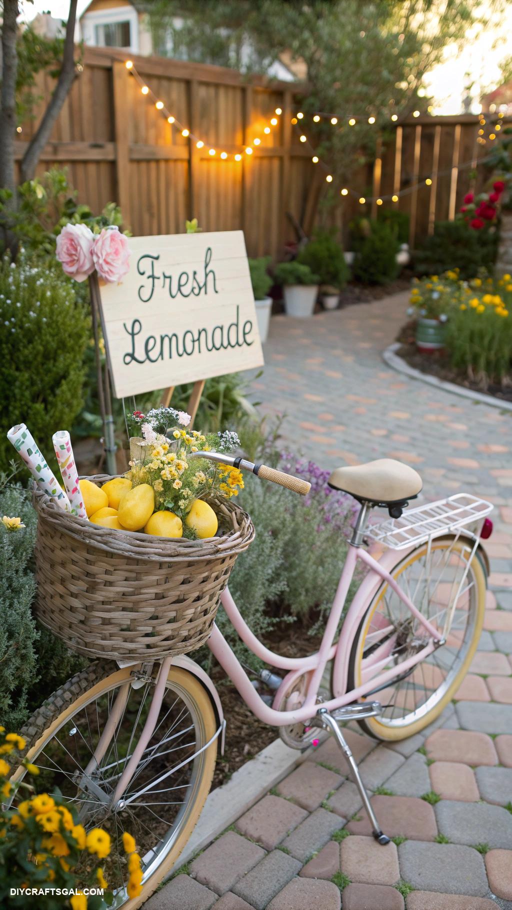 diy lemonade stand ideas Vintage bicycle lemonade stand