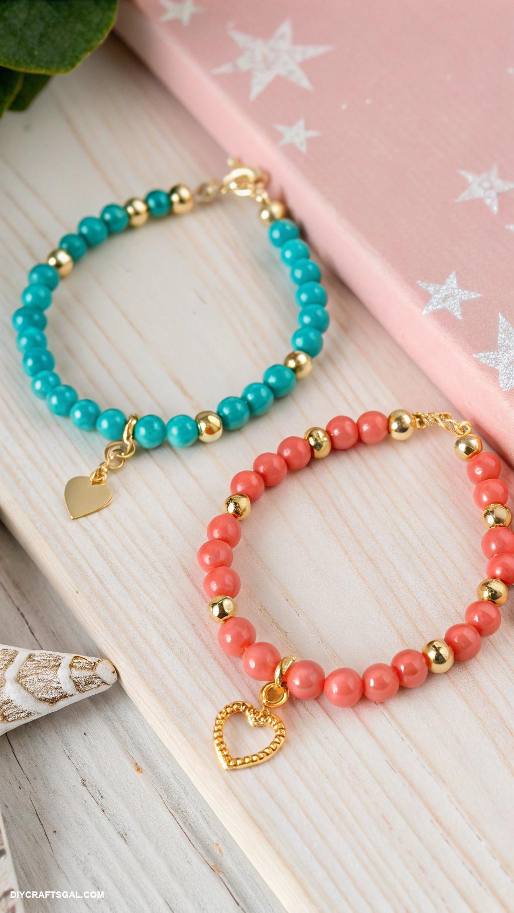 diy stretched beaded bracelets Friendship bracelets with matching colors