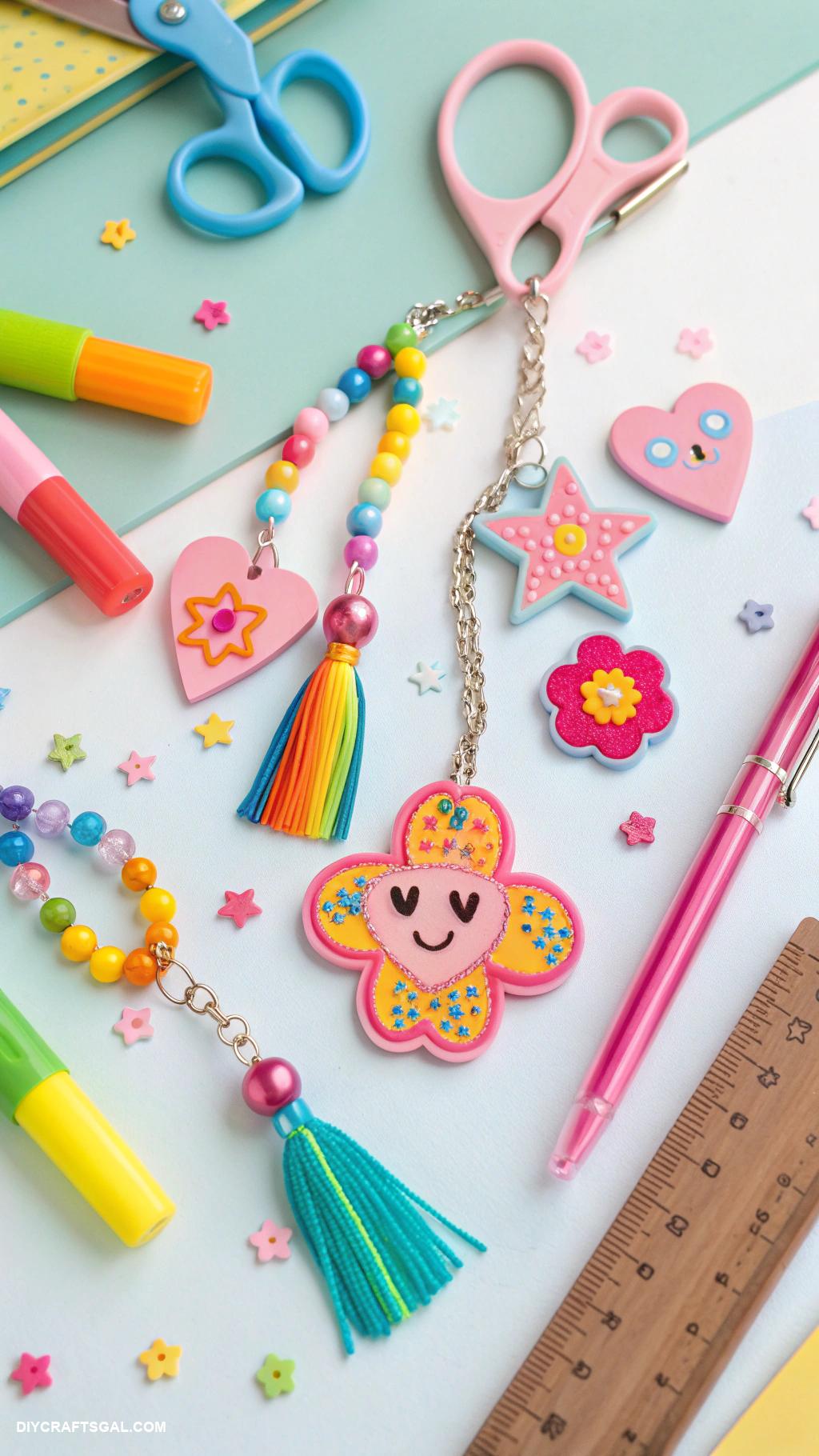 easy diy ideas DIY keychains using shrink plastic
