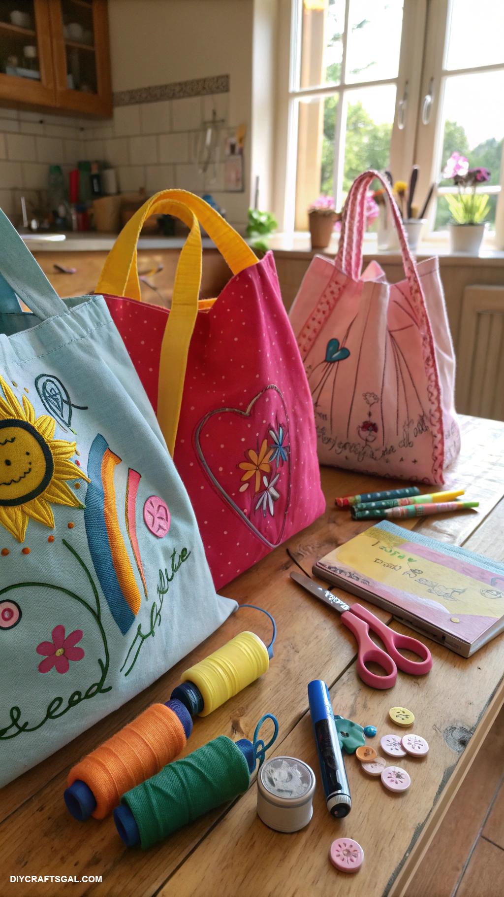 easy diy ideas Recycled T shirt bags for grocery shopping