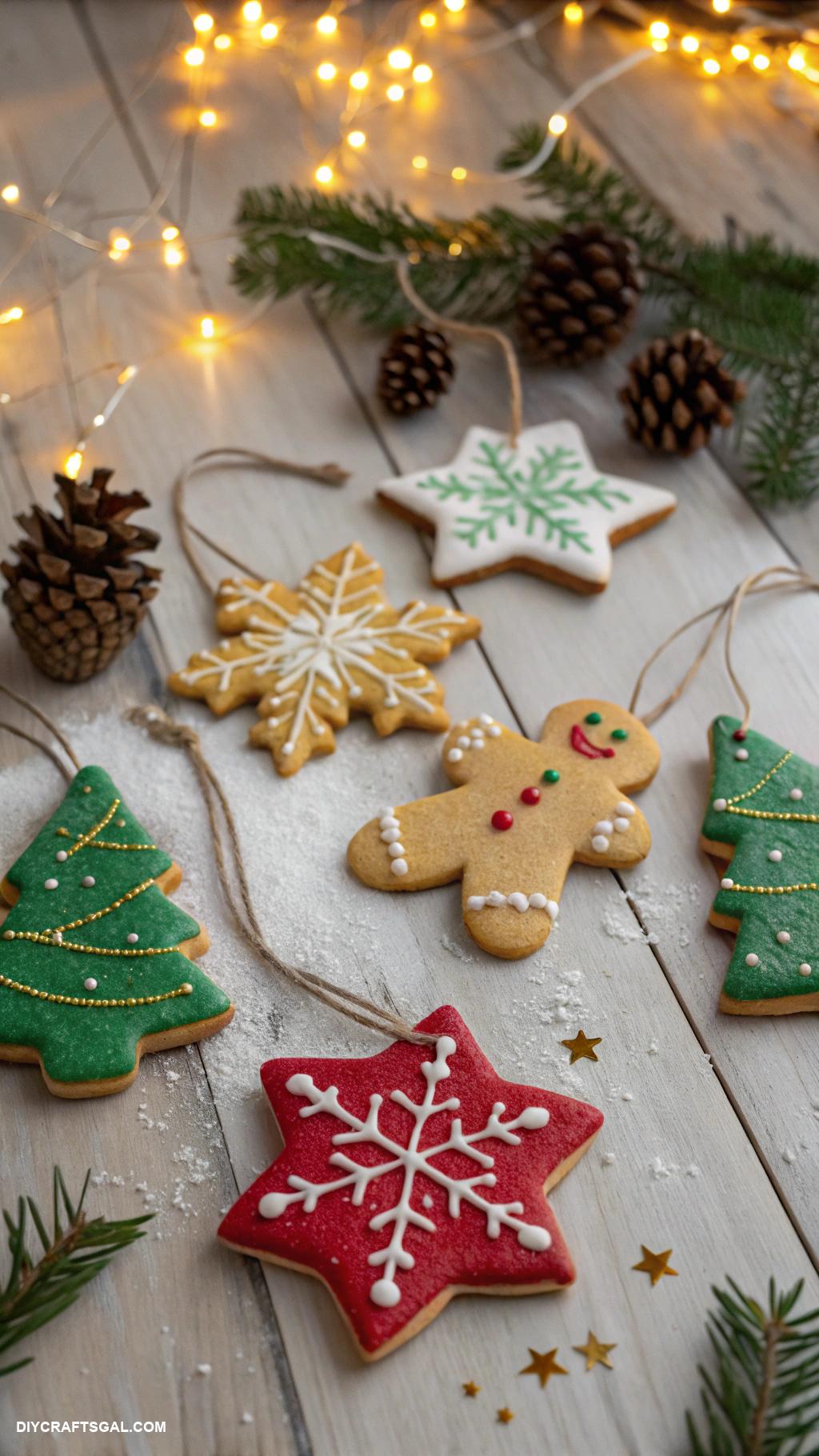 dollar tree christmas crafts diy Salt dough ornaments with festive shapes