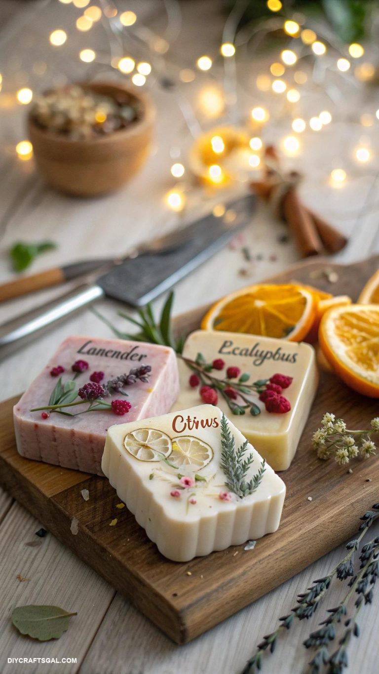 homemade christmas gifts Custom made soap bars with essential oils