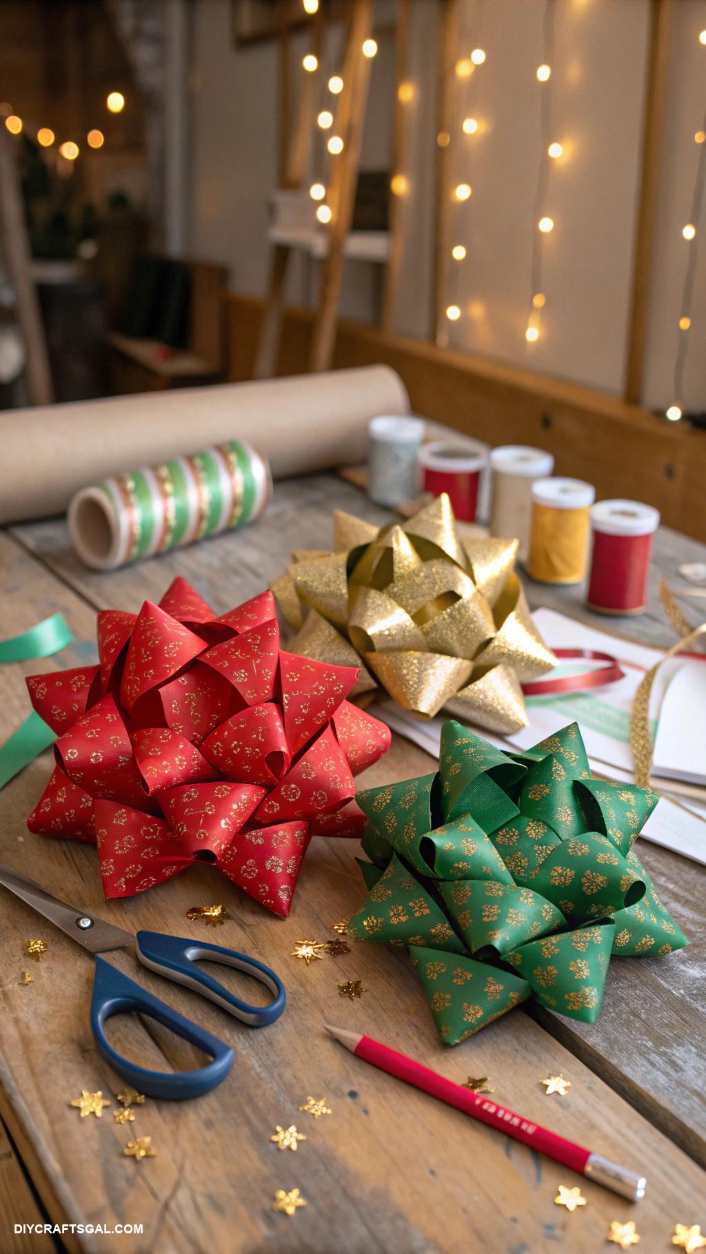 christmas bow crafts Paper mychy festive bows