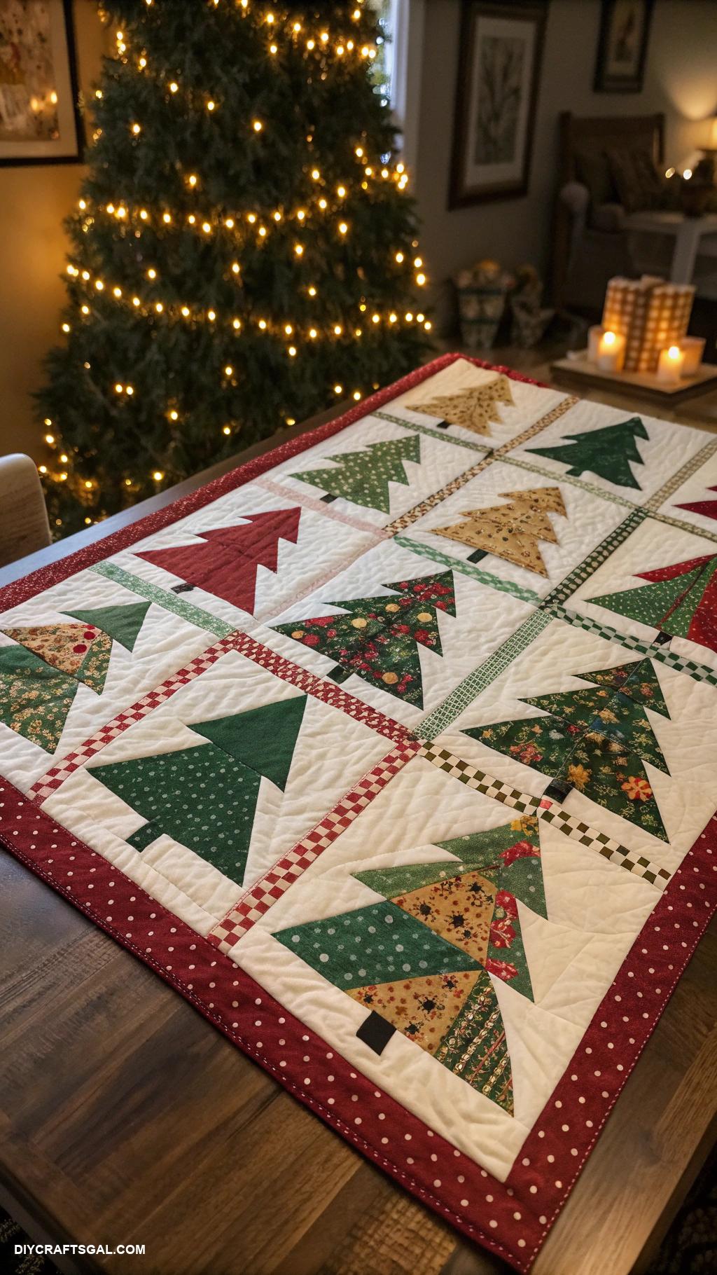 christmas quilt patterns Patchwork Christmas Trees
