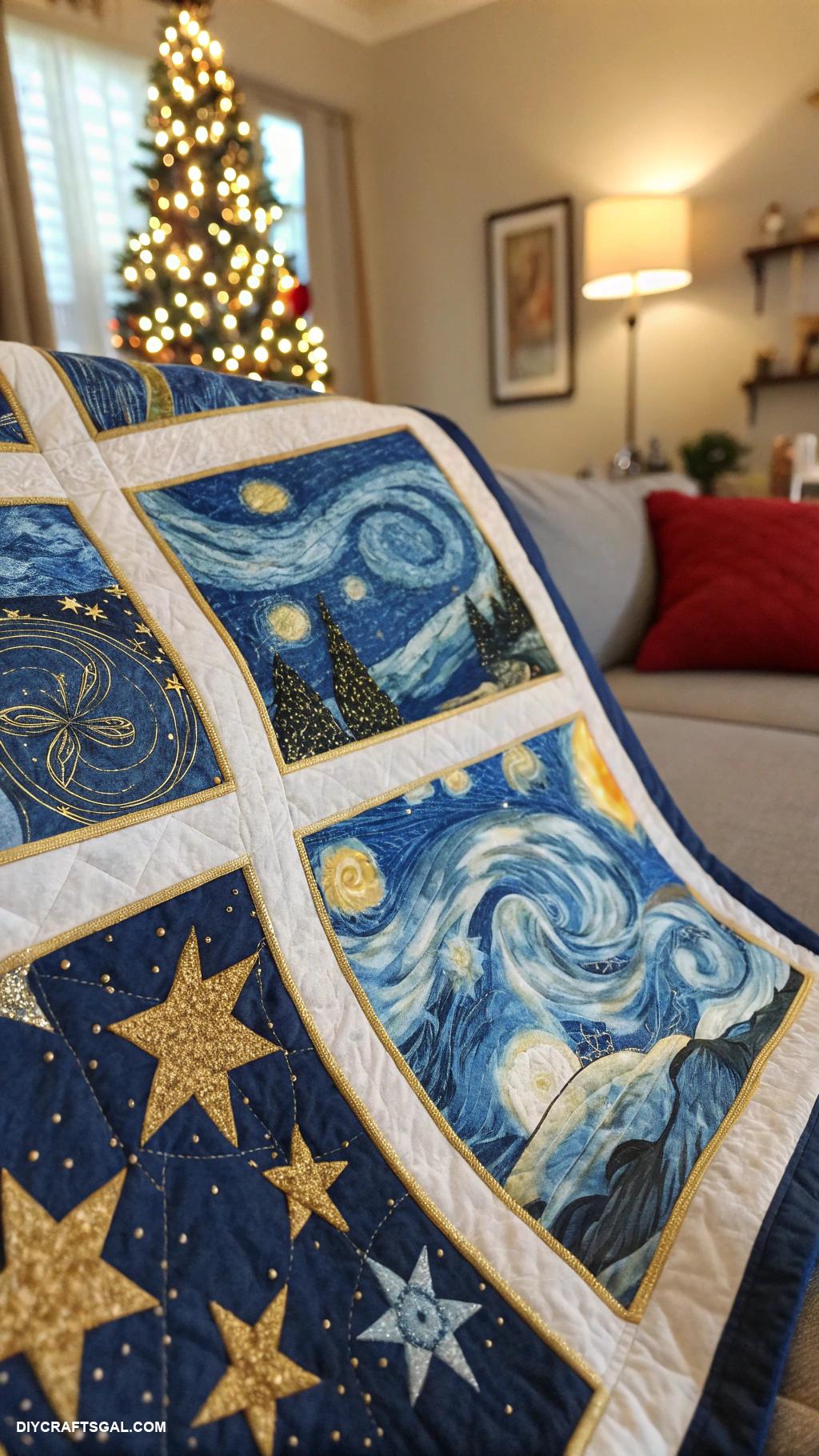 christmas quilt patterns Starry Night Sky