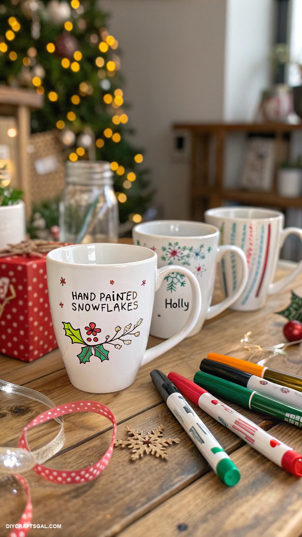 diy christmas gifts for coworkers Customized coffee mugs with personal messages