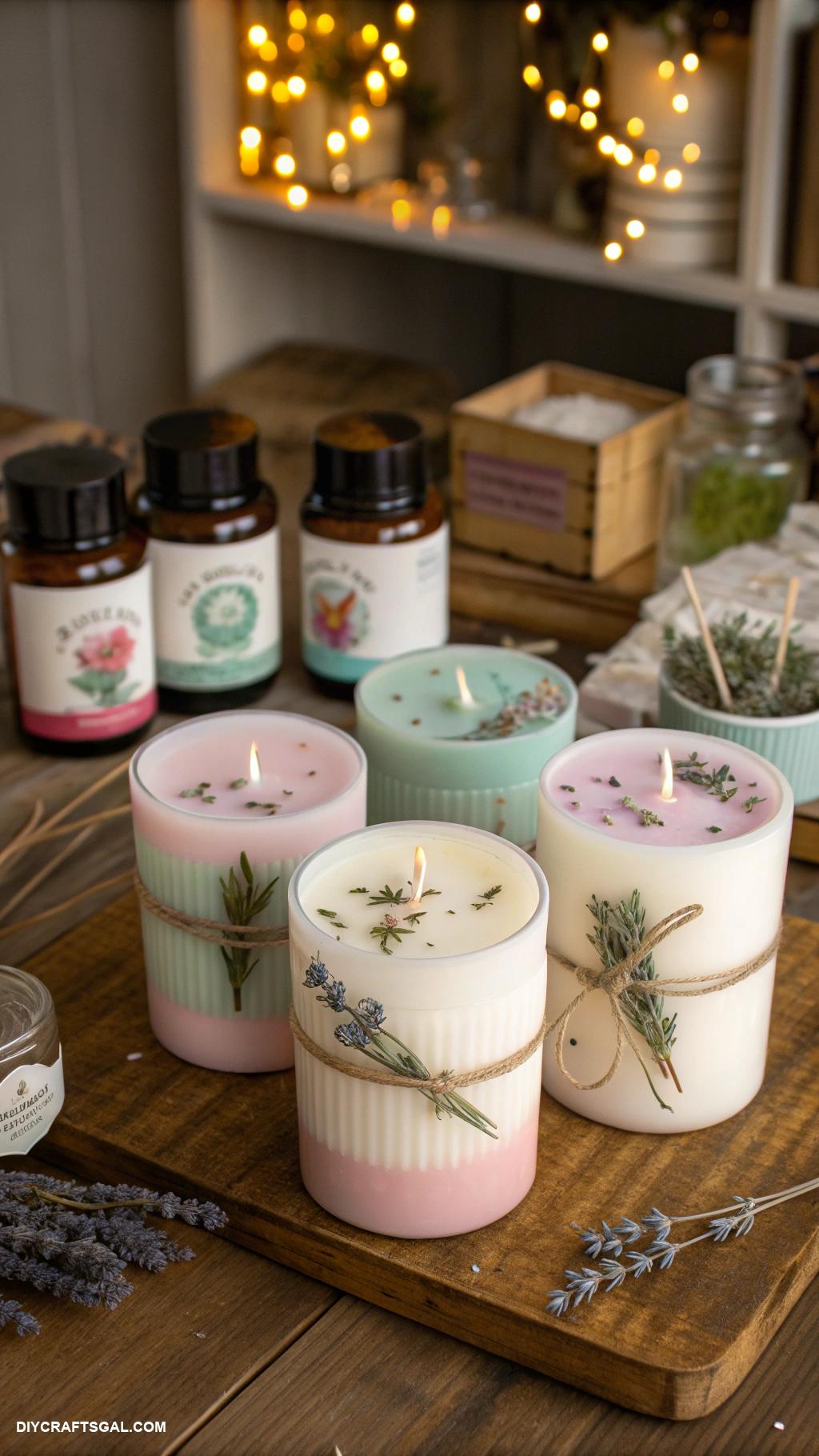 diy christmas gifts for coworkers Hand poured soy candles with essential oils
