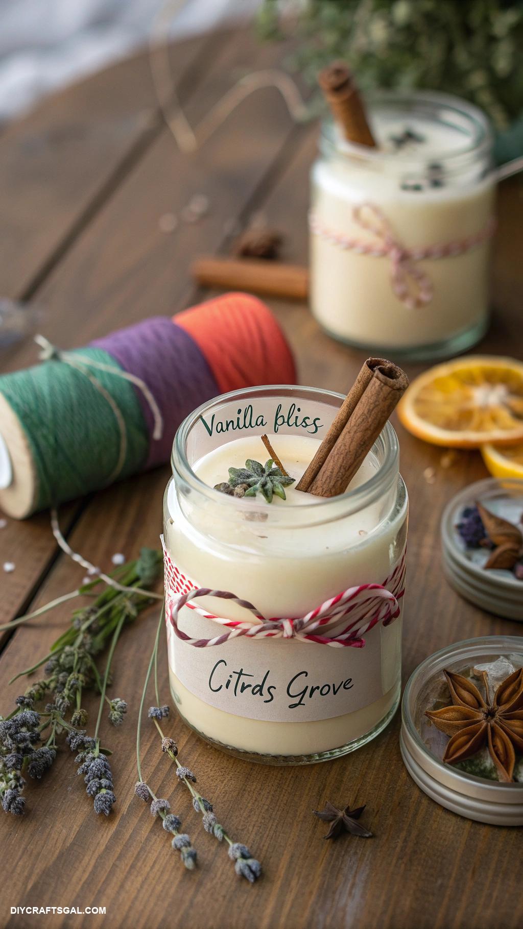 diy christmas gifts for family DIY scented candle jar