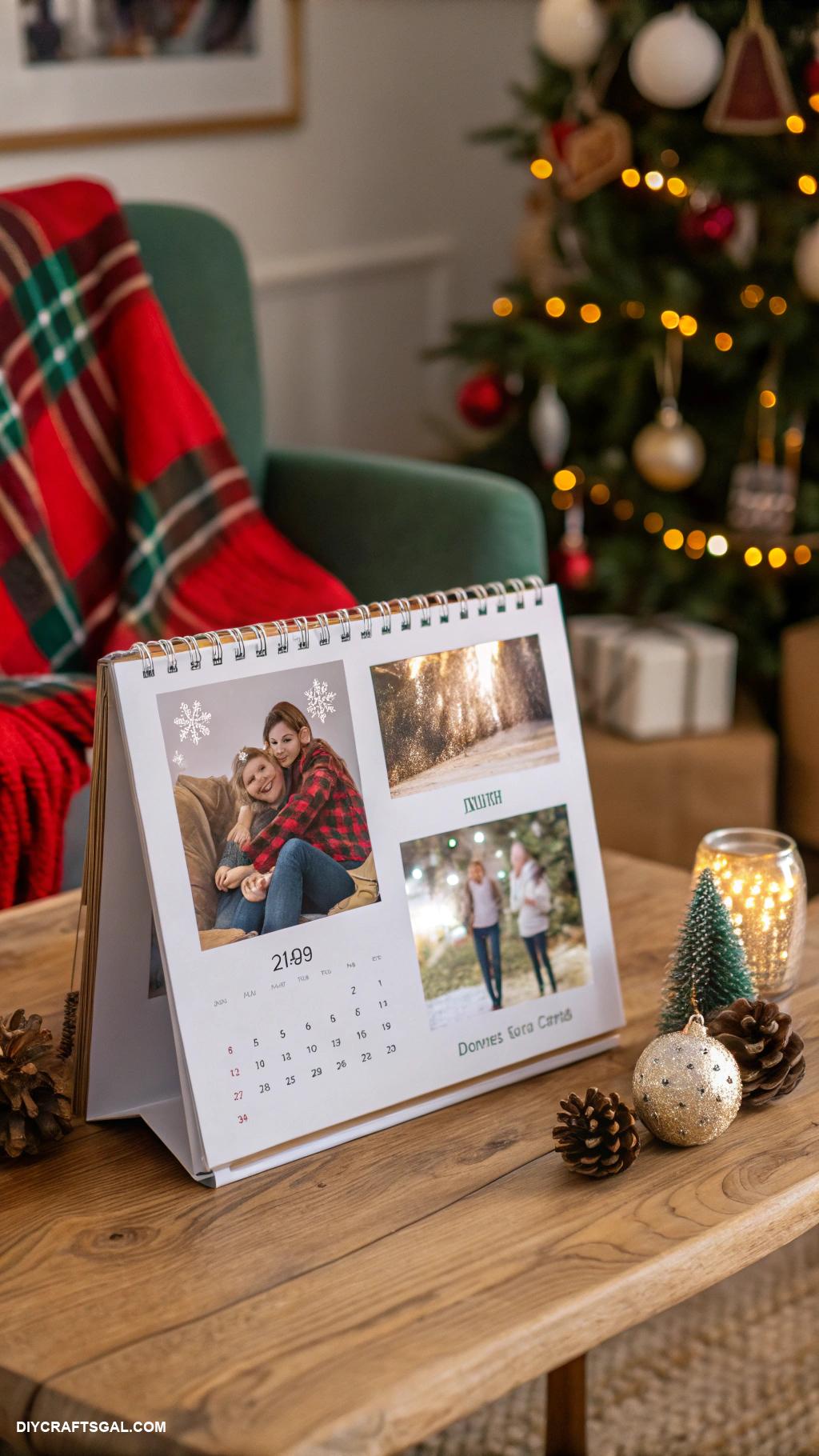 diy christmas gifts for family Personalized photo calendar