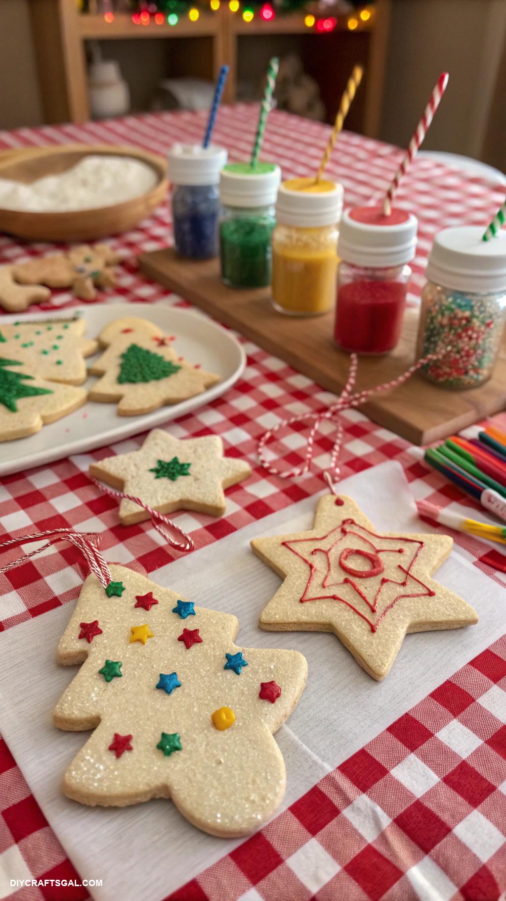 easy christmas crafts for kids Salt dough holiday ornaments