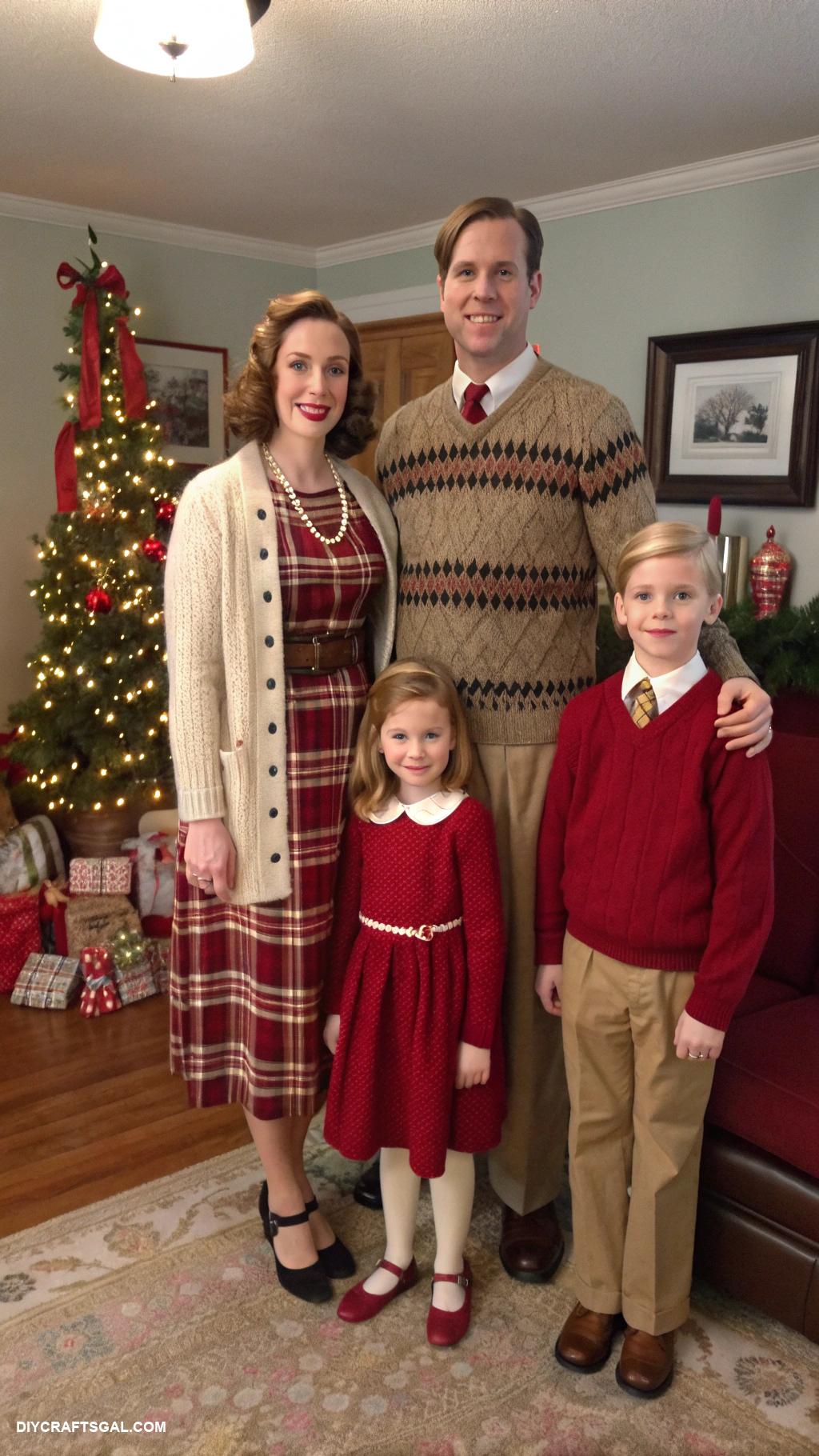 family christmas card outfit ideas Vintage inspired clothing with winter styles