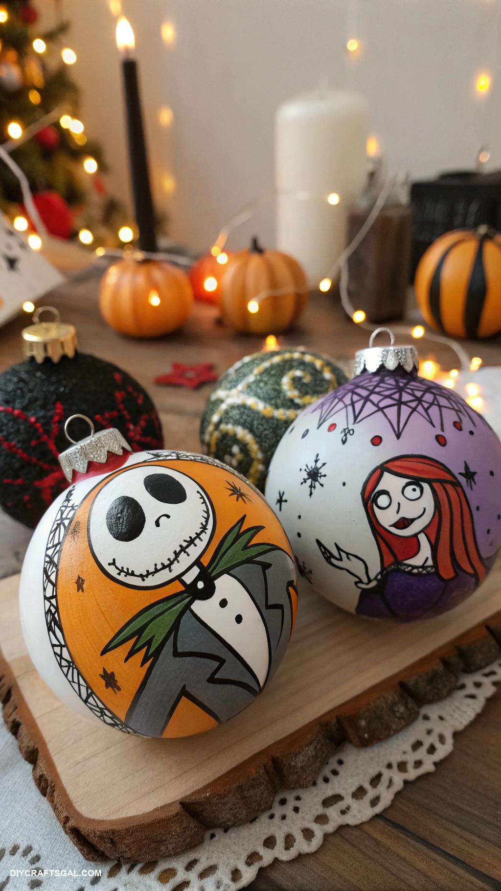 nightmare before christmas home decor DIY Nightmare Before Christmas ornament crafts